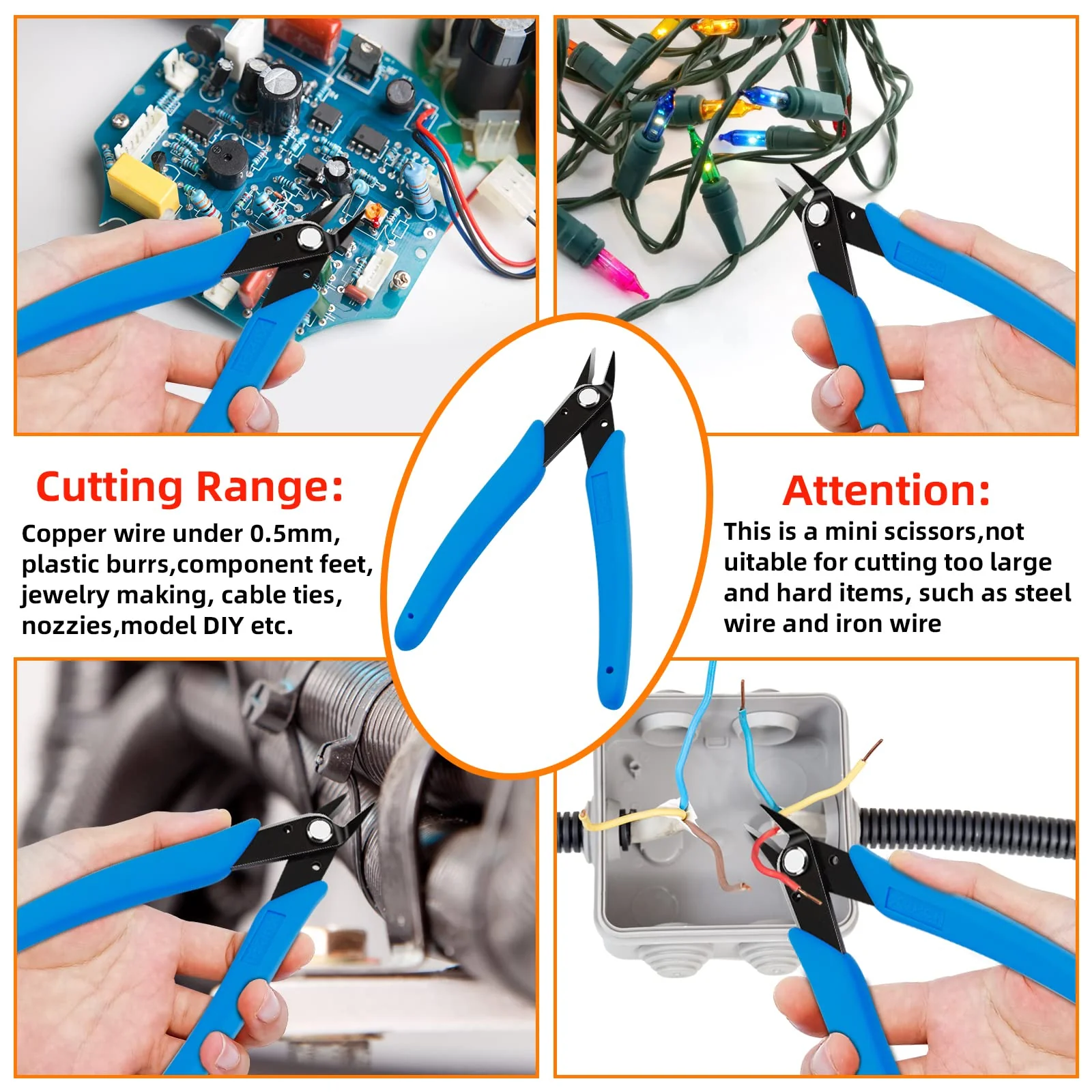 Gruiqrd Soldering Flux Paste, Lead-Free Soldering Wire, Soldering Iron Tip Cleaner, Micro Shear Wire Cutter Pliers, 4-Piece Soldering Tool Set, Soldering Iron Auxiliary Accessories, DIY Kit - Image 6
