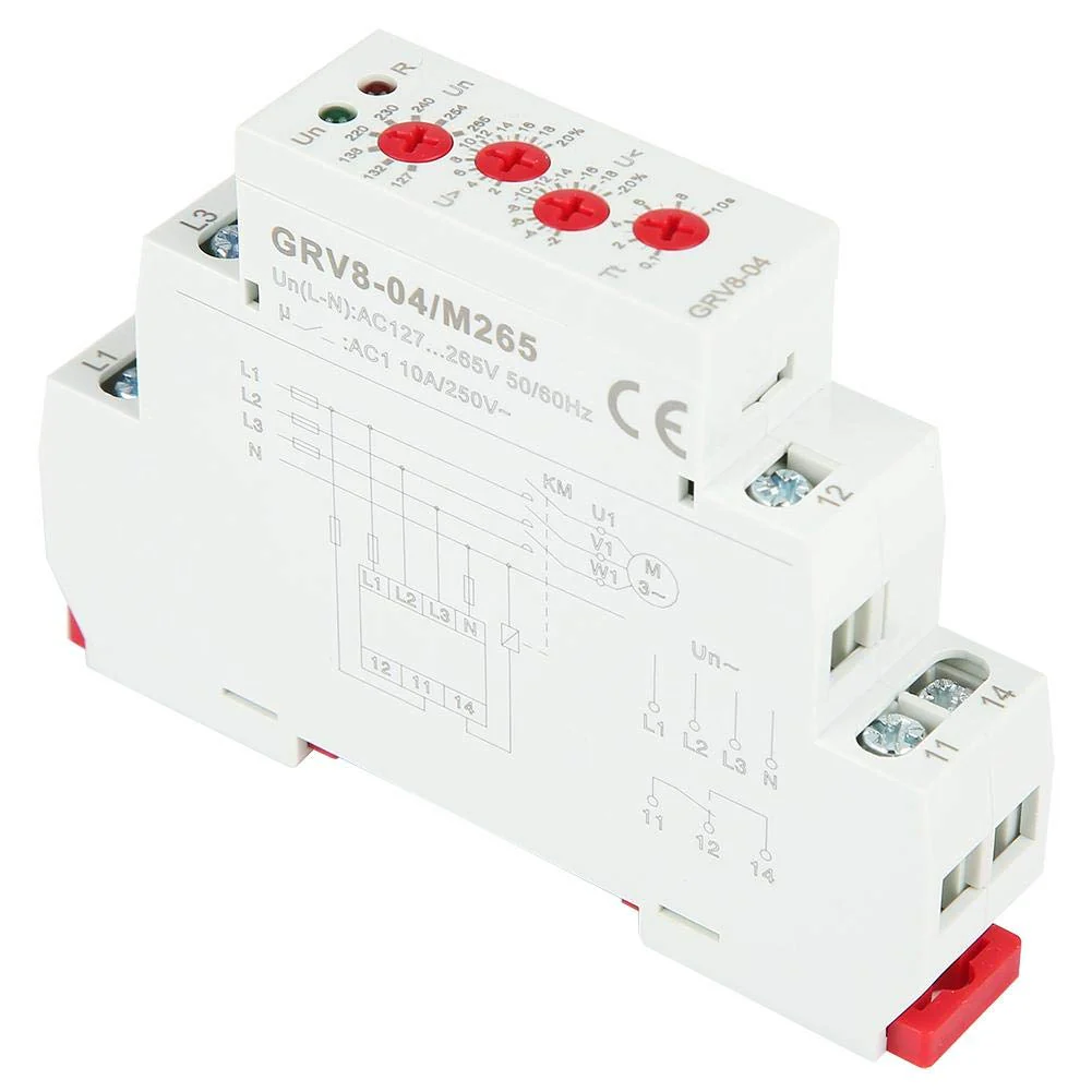 GRV8-04 M265 Voltage Relay 3-Phase Voltage Monitoring Relay Phase Sequence Phase Failure Protection - Image 6