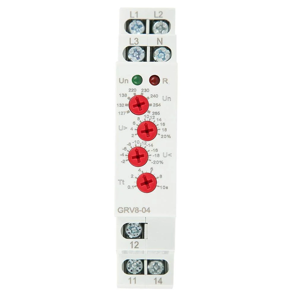 GRV8-04 M265 Voltage Relay 3-Phase Voltage Monitoring Relay Phase Sequence Phase Failure Protection - Image 8
