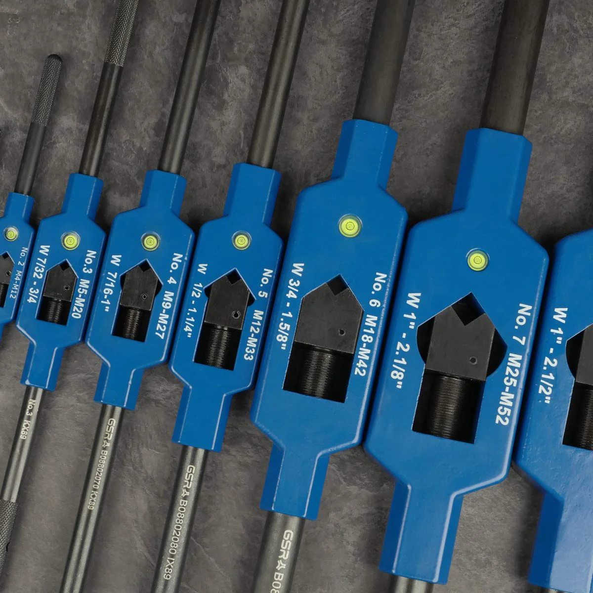 GSR Steel Tap Wrench with Center Eye | Size 2 (M4-M12) | Adjustable Tap Holder with Square Shank | Stainless Steel | Burnished Handles | Hand Tap Tool Holder ‎Nr. 2 | M4- M12 | BSW 5/32-1/2 | BSP G1/8 - Image 4