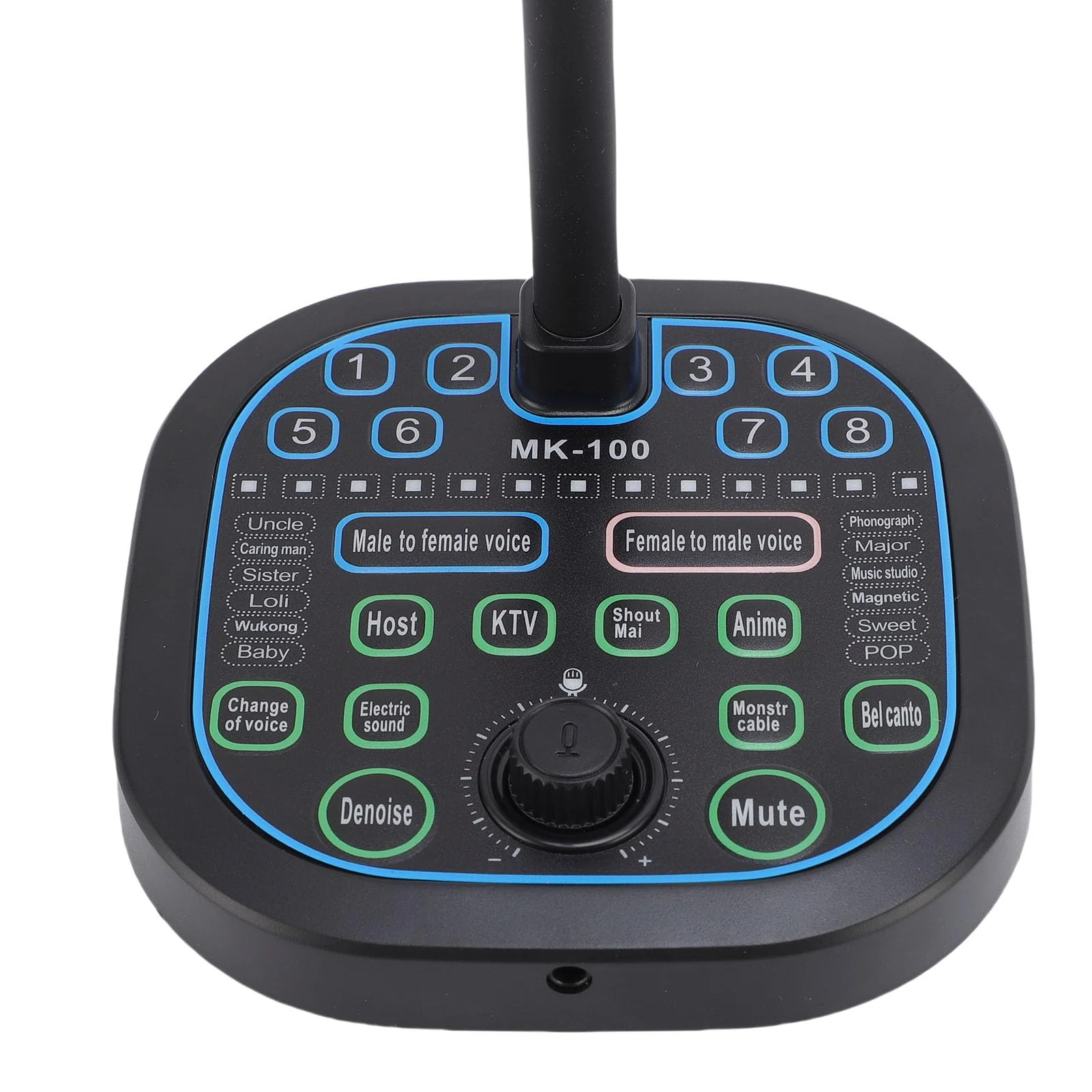 Gugxiom Handheld Voice Changer with 16 Sound Effects, USB Type C 3.5mm Microphone Voice Changer, Voice DisguiserCompatible for PC, Phone & Gaming - Image 4