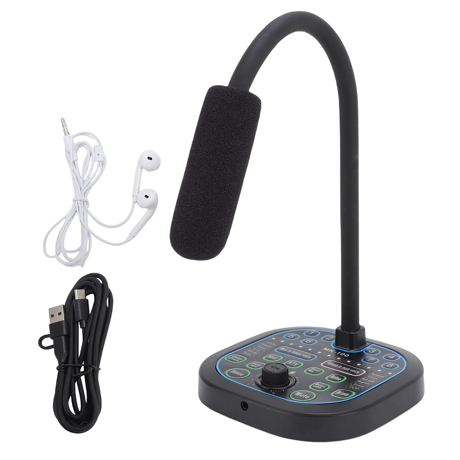Gugxiom Handheld Voice Changer with 16 Sound Effects, USB Type C 3.5mm Microphone Voice Changer, Voice DisguiserCompatible for PC, Phone & Gaming - Image 8