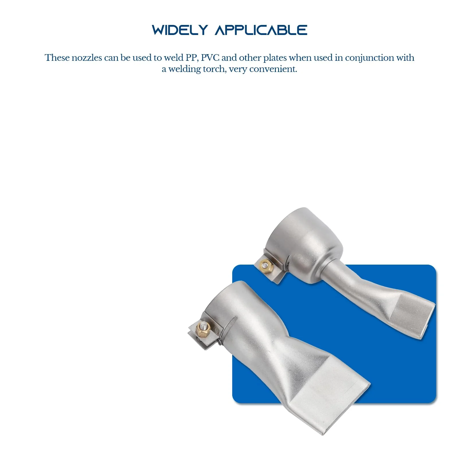 Gugxiom Pack of 2 Nozzles, Stainless Steel Nozzles, 20 mm Small and 40 mm Large Tip, Welding Tools for Plastic Heat Gun/Handheld Hot Air Welding Machine - Image 5