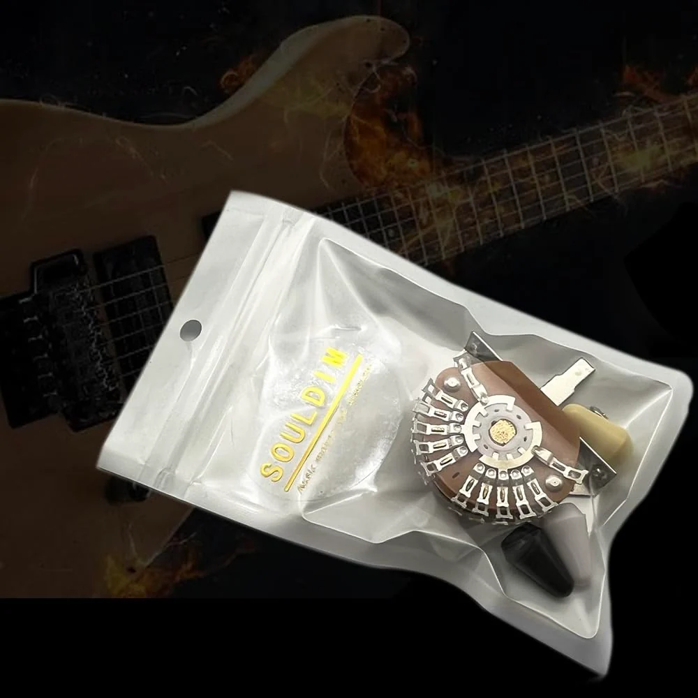 Guitar 5 Way 24 Keys Super Toggle Switch Pickup Selector Super 4-Pole Double Wafer for Strat/Tele Guitars with Black/Ivory/White Tip - Image 3