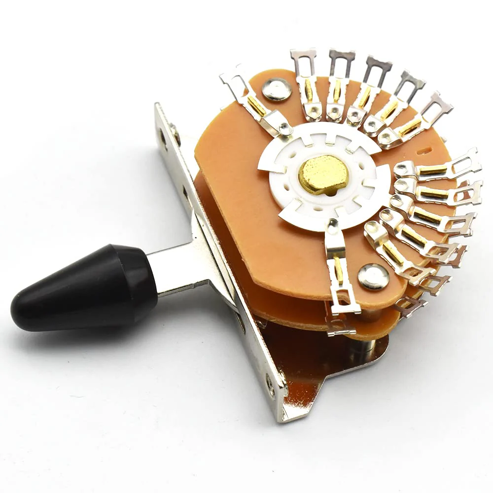 Guitar 5 Way 24 Keys Super Toggle Switch Pickup Selector Super 4-Pole Double Wafer for Strat/Tele Guitars with Black/Ivory/White Tip - Image 7