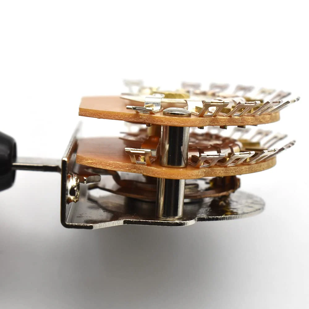 Guitar 5 Way 24 Keys Super Toggle Switch Pickup Selector Super 4-Pole Double Wafer for Strat/Tele Guitars with Black/Ivory/White Tip - Image 8