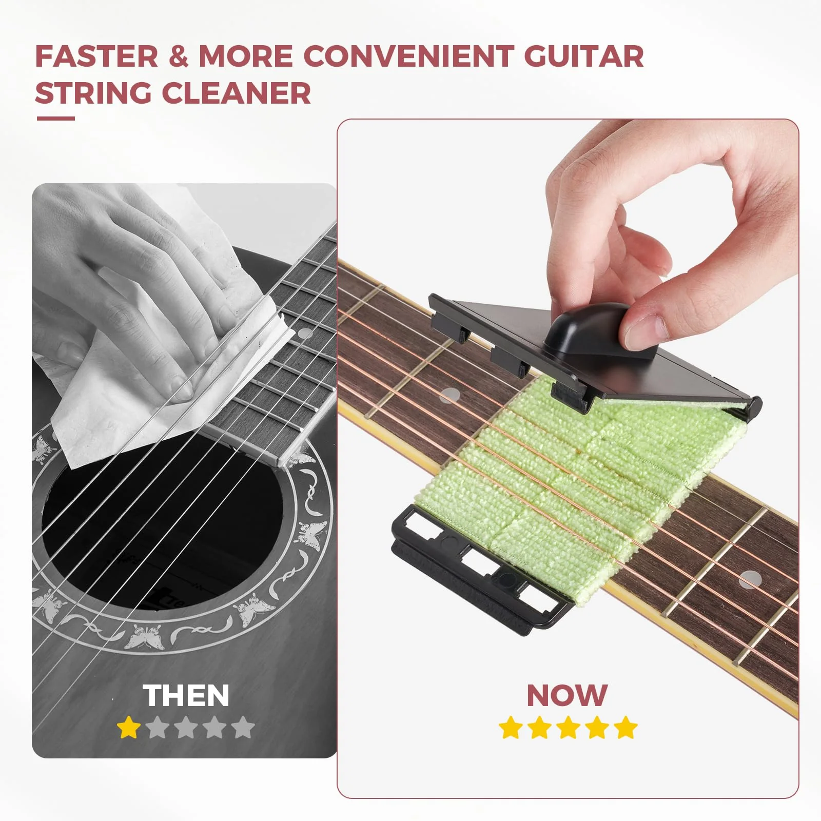 Guitar Accessories Kit - Capo, Tuner, Wall Mount Hanger, Picks, String Cleaner for Guitar, Violin, Bass, Ukulele - Image 6