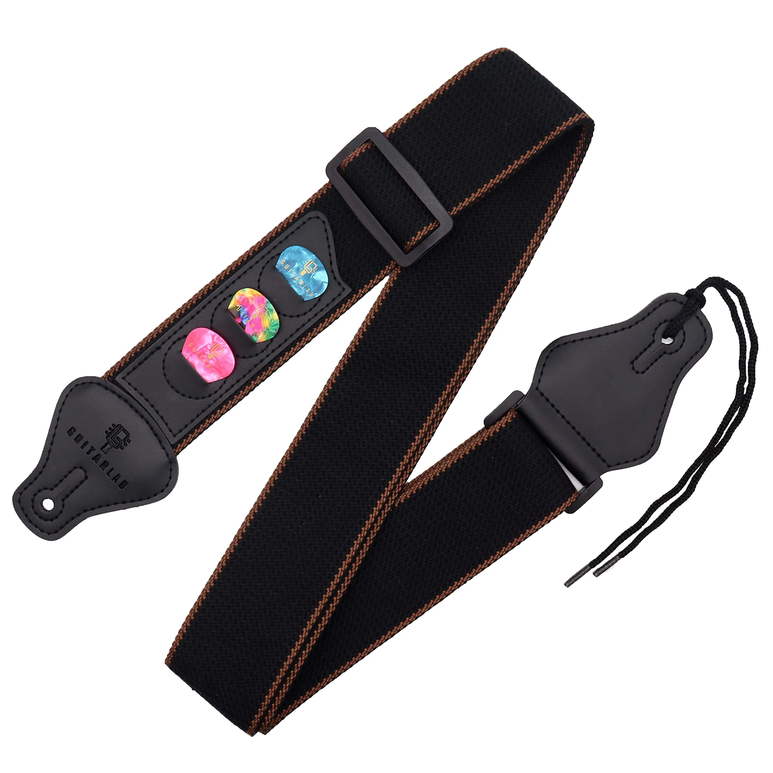 Guitar Accessories Kit - Premium Metal Tin with Guitar Strap, Capo, Tuner & Picks for Acoustic, Bass, Electric & Ukelele Guitars - Image 3