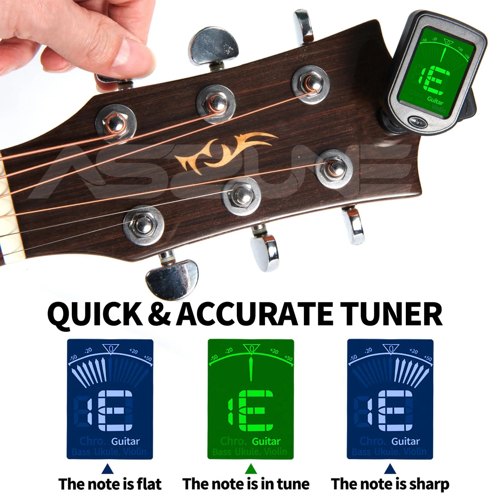 Guitar Accessories Kit:Strap,Capo,Picks,GuitaTuner,guitar string winders,Premium Guitar Gifts for Men, Beginners - Image 5