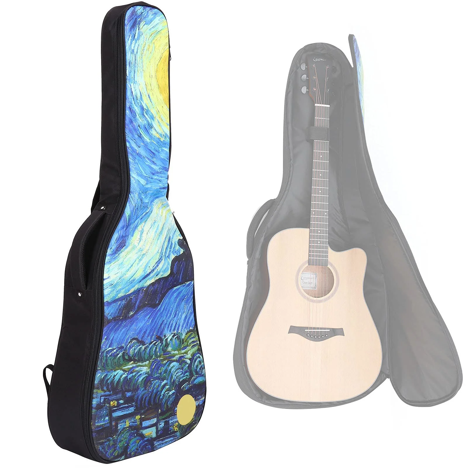 Guitar Bag, Exquisite Musical Instrument Storage Durable Guitar Accessories Soft Case for Storage(36 inches) - Image 3