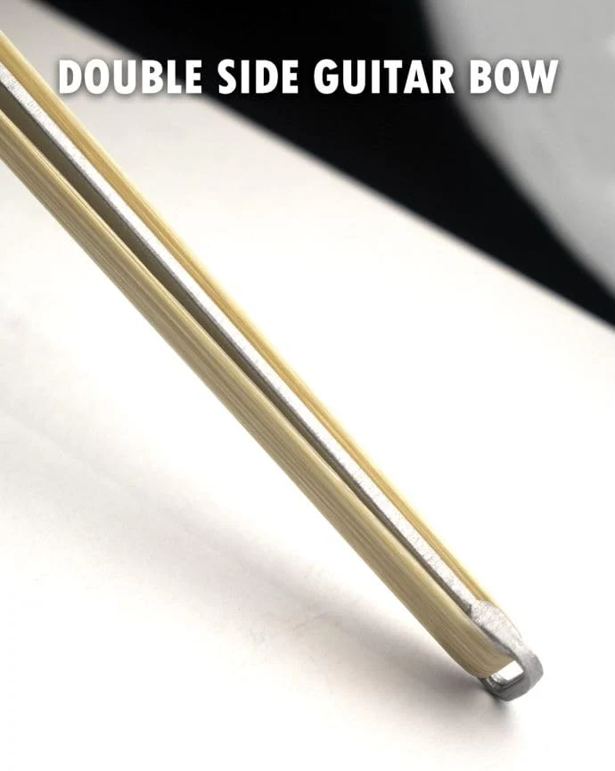 Guitar Bow, AUPHY 2-in-1 Horsehair Carbon Fiber Bow for Guitar, Create Cello and Violin-Like Sounds, Rosin Included, Guift Idea for Christmas Birthday Black - Image 3