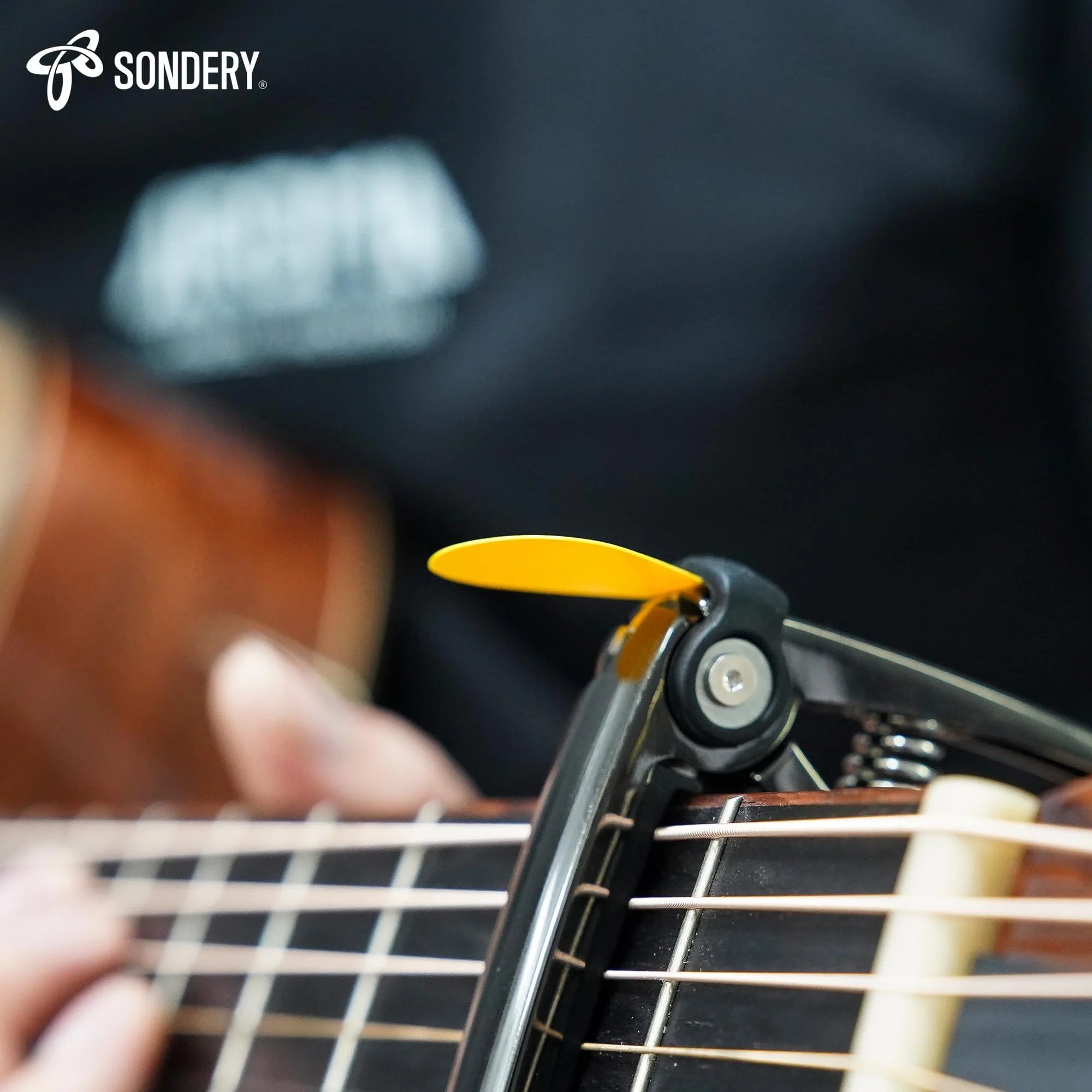 Guitar Capo 4 in 1 for 6 Strings Acoustic and Electric Guitars, 5 Guitar Plectrums and A Pouch Enclosed Free - Image 6