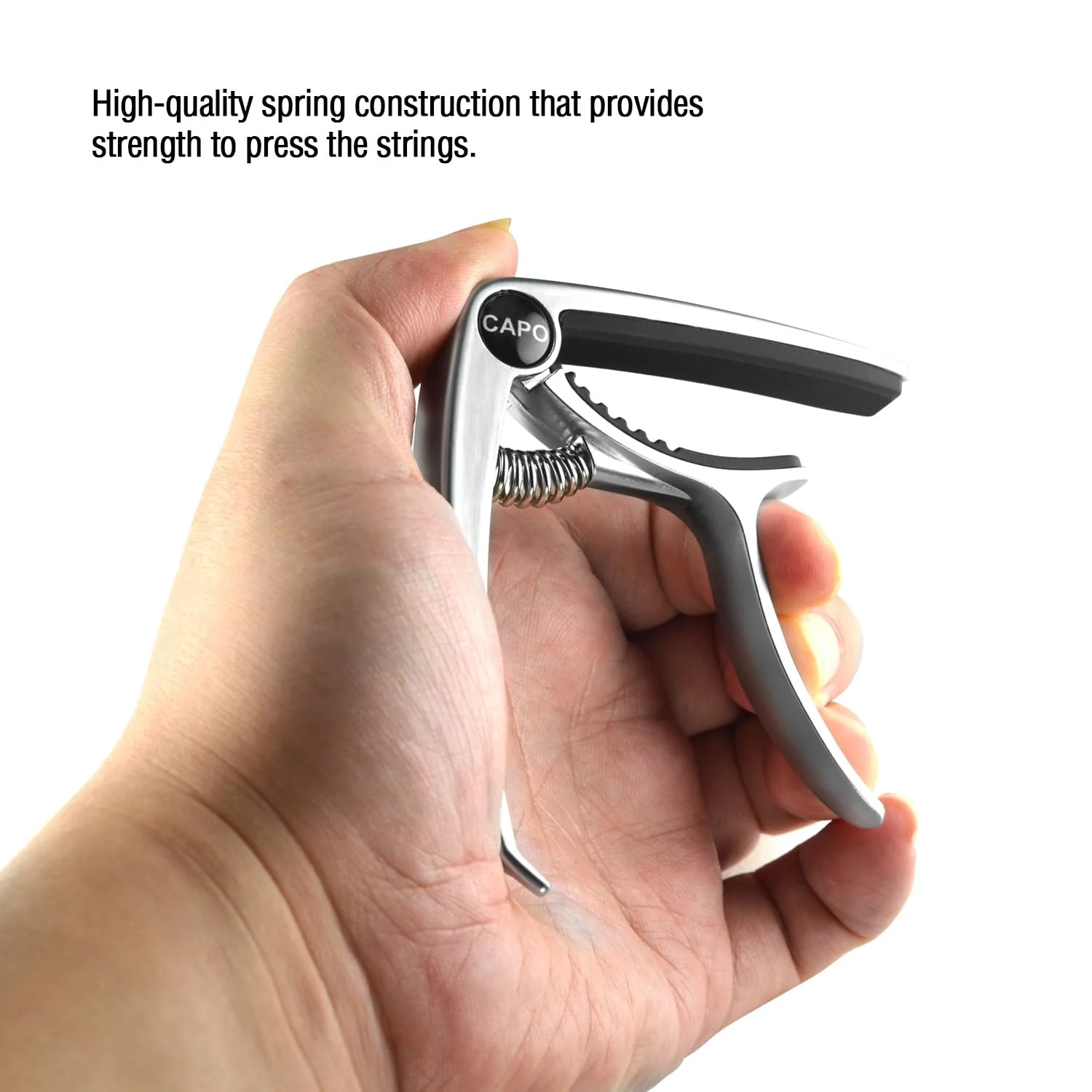 Guitar Capo, Capo, Capo for acoustic guitar, acoustic guitar capo, Capo for electric guitar, acoustic guitar capo 6 string, Guitar Capo for acoustic, Kapo, Guitar capos（Silver） - Image 4