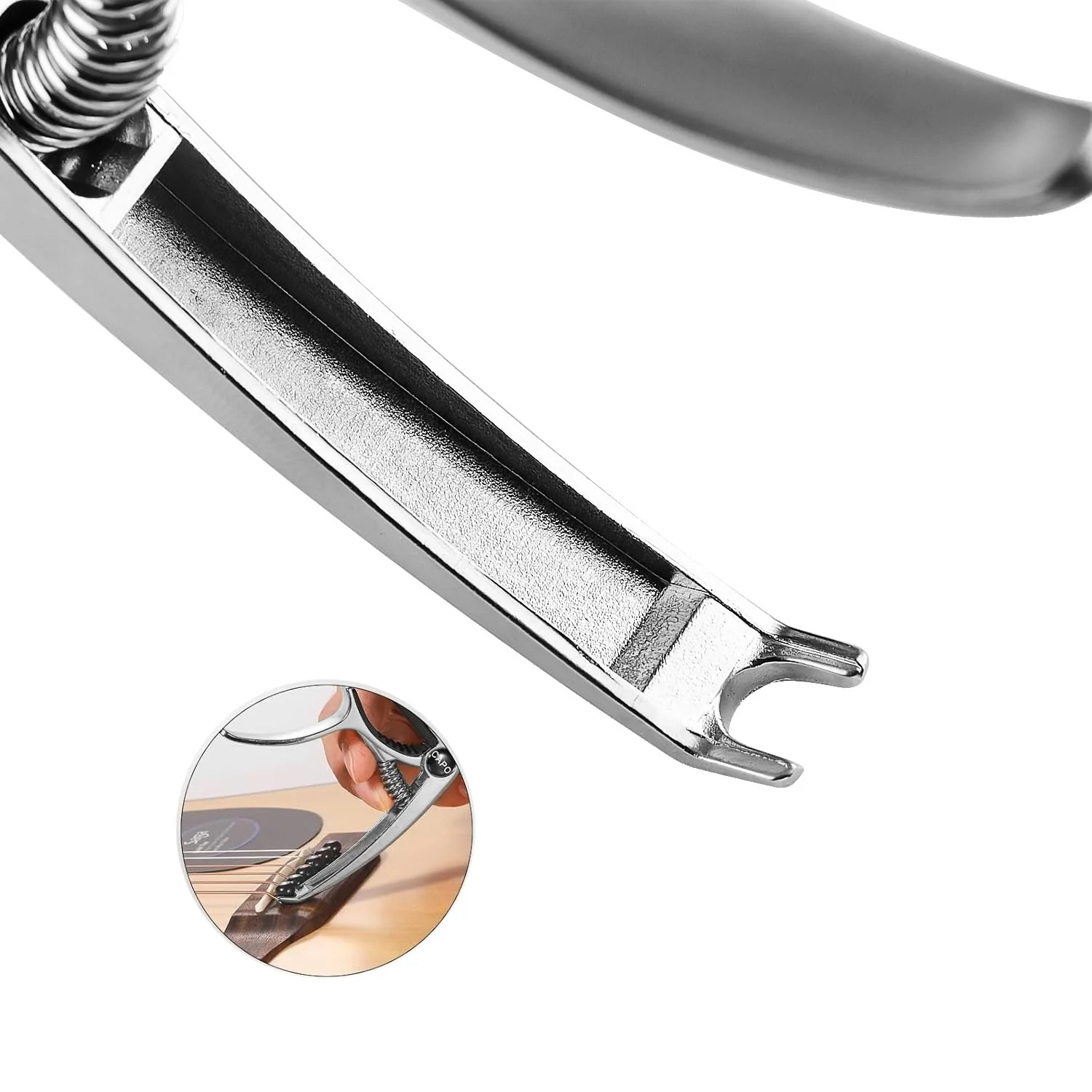 Guitar Capo, Capo, Capo for acoustic guitar, acoustic guitar capo, Capo for electric guitar, acoustic guitar capo 6 string, Guitar Capo for acoustic, Kapo, Guitar capos（Silver） - Image 7