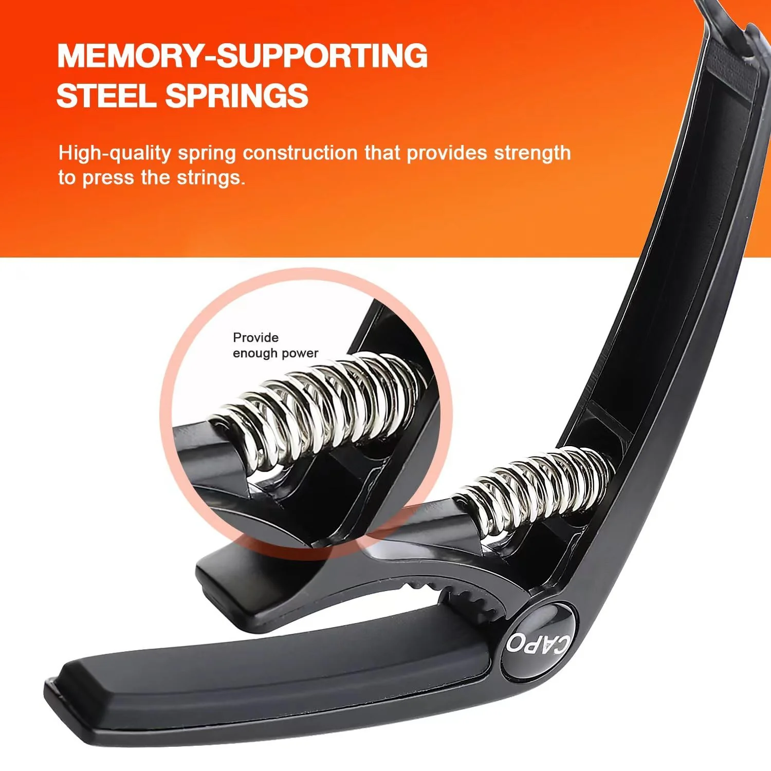 Guitar Capo, Capo, Capo for acoustic guitar, acoustic guitar capo, Capo for electric guitar, Guitar Capo for acoustic, Electric guitar capo, Kapo, acoustic guitar capo 6 string, Guitar capos - Image 6