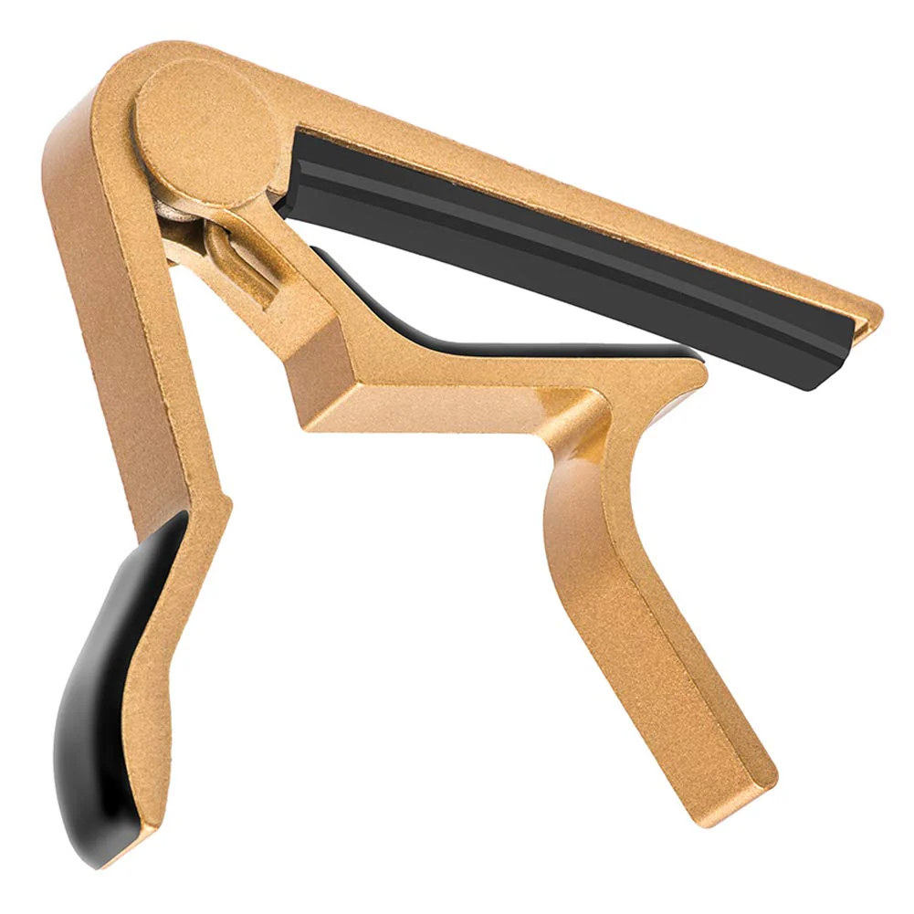 Guitar Capo for Acoustic and Electric Guitars with 6 String Aluminum Material Acoustic Electric Tools Colorful - Gold Yellow - Image 4