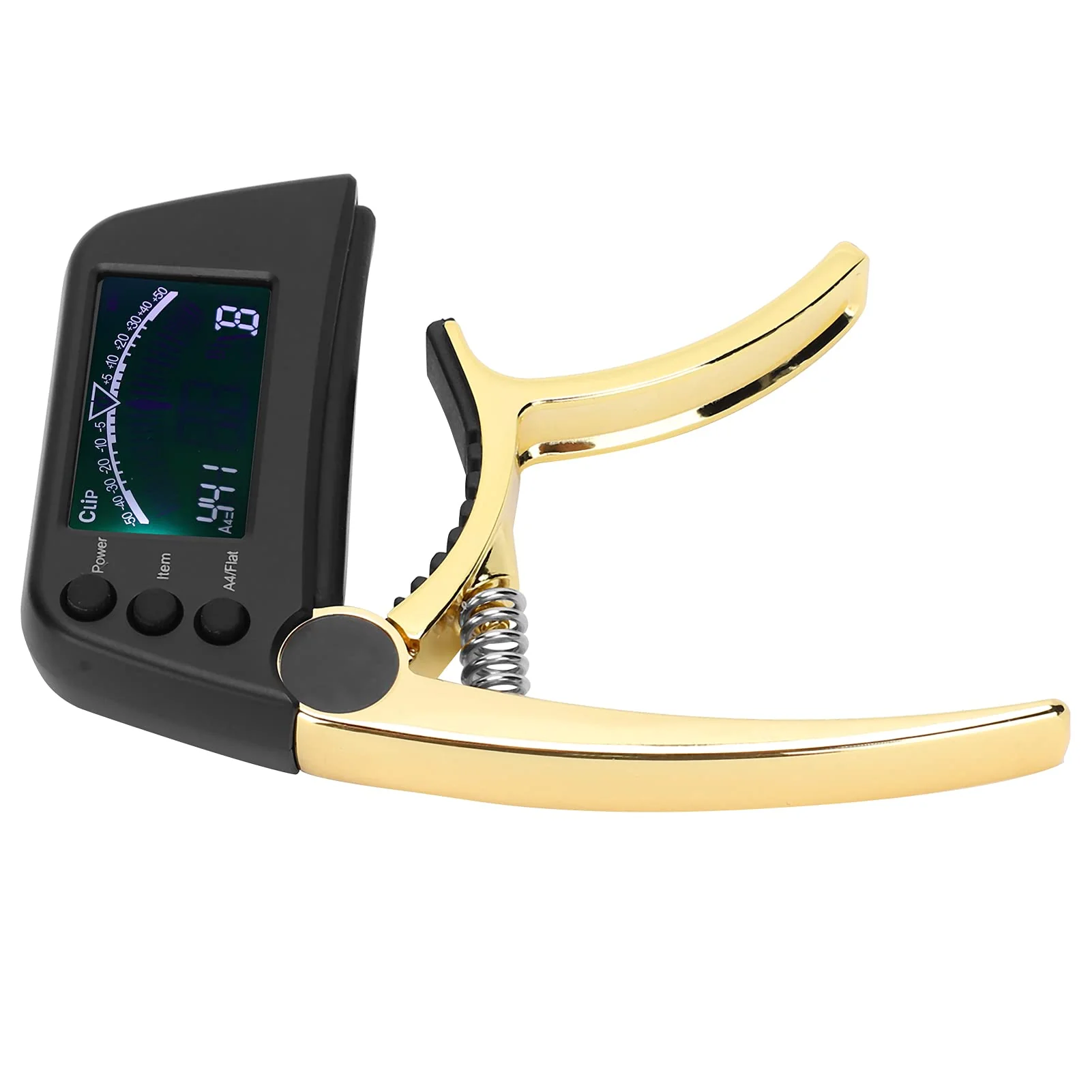 Guitar Capo Tuner 2 in 1 Clip On Tuner with Large and Clear LCD Screen for Acoustic Electric Classical Ukuleles - Image 8