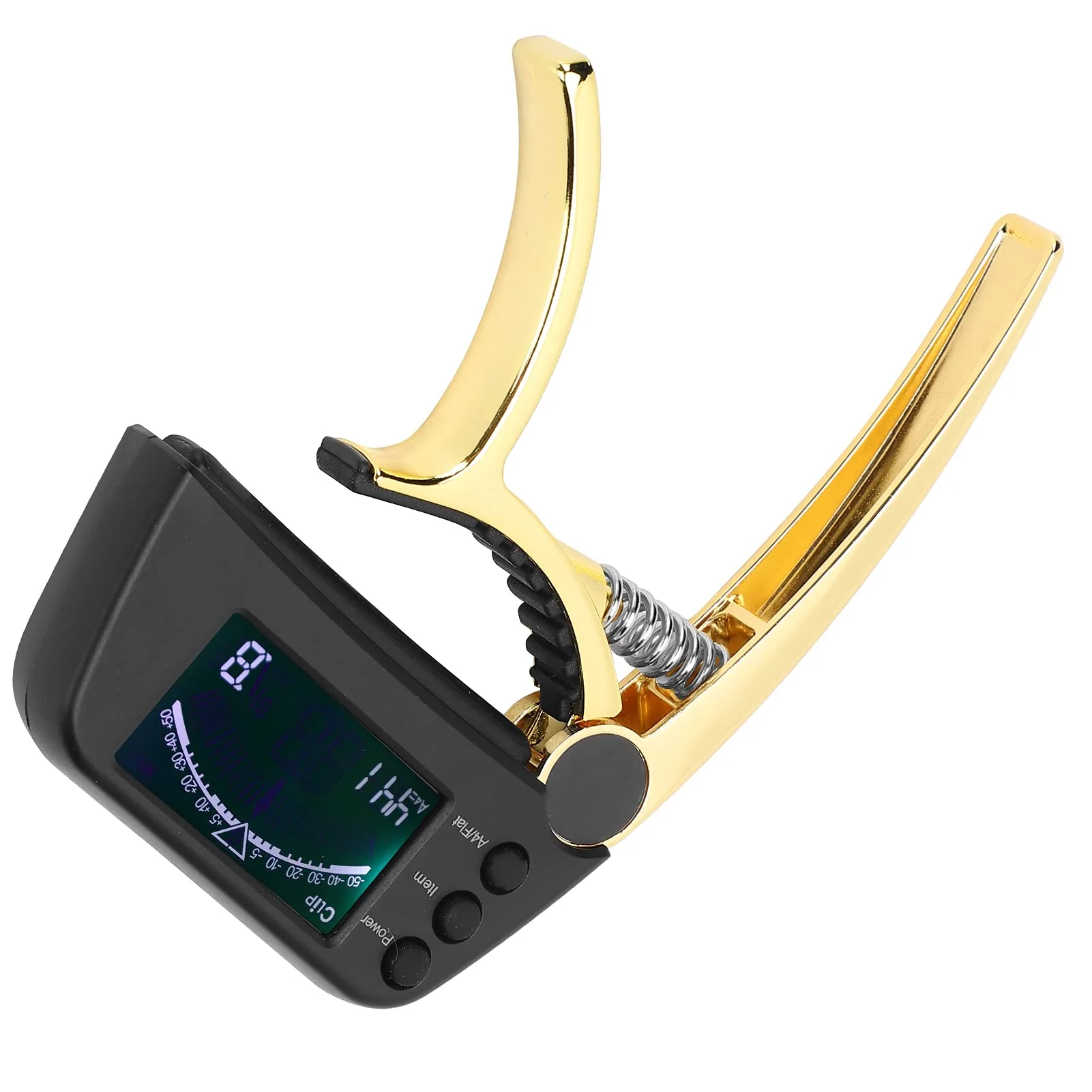 Guitar Capo Tuner 2 in 1 Clip On Tuner with Large and Clear LCD Screen for Acoustic Electric Classical Ukuleles - Image 9