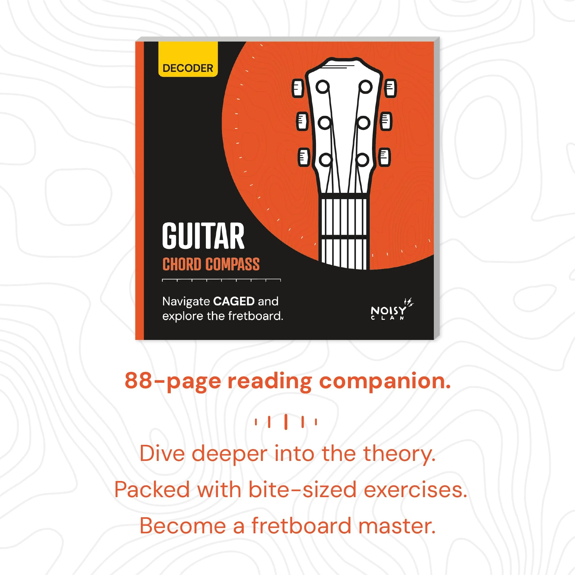 Guitar Chord Learning Tool - Chord Compass - Understand CAGED System for Guitar - Build Chords from Chord Structure and Recognising Chord Patterns - For Beginner Guitar and Intermediate Players DEC COMPASS GUITAR BOOK CHORDS - Image 5