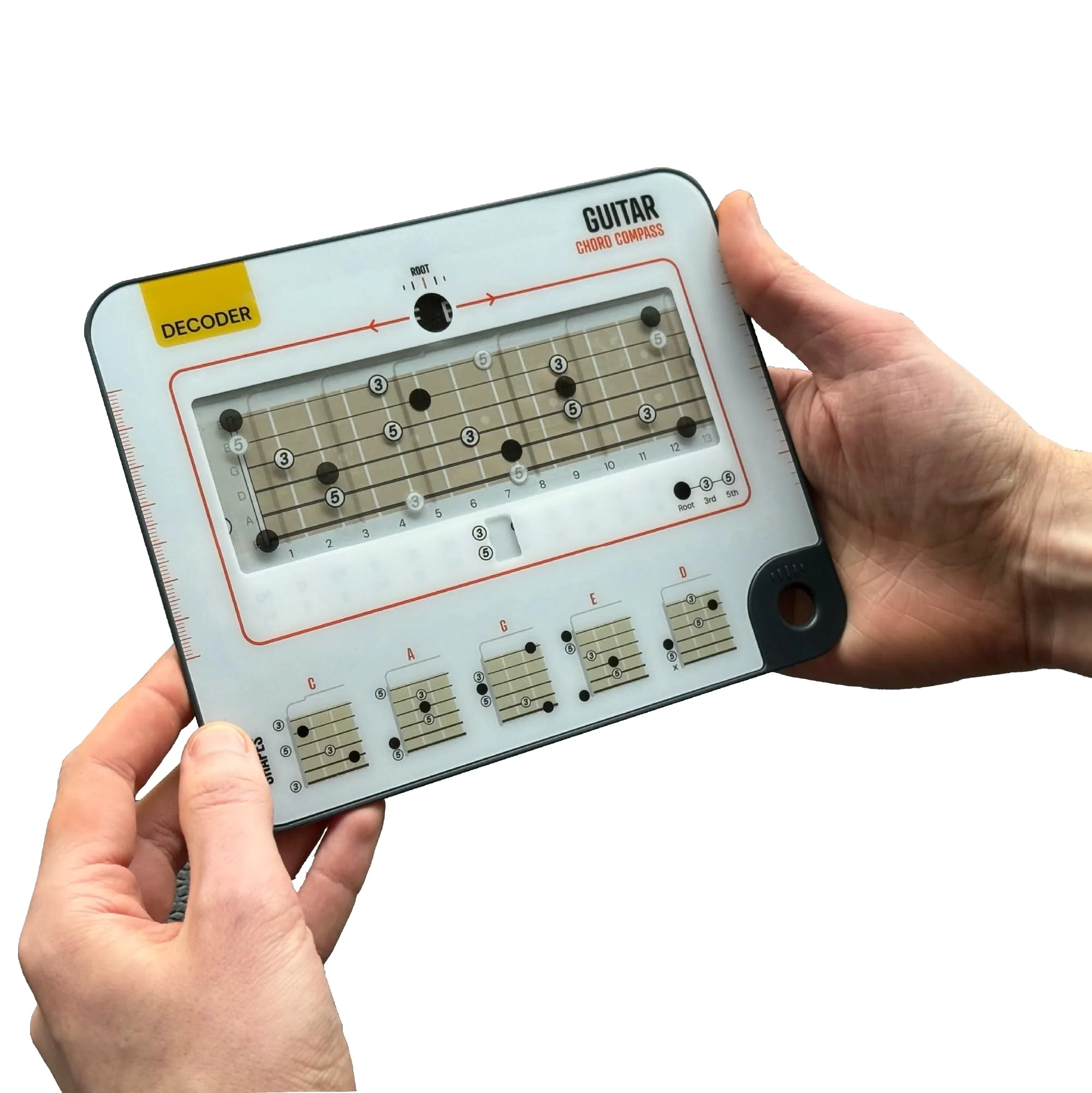 Guitar Chord Learning Tool - Chord Compass - Understand CAGED System for Guitar - Build Chords from Chord Structure and Recognising Chord Patterns - For Beginner Guitar and Intermediate Players DEC COMPASS GUITAR BOOK CHORDS - Image 7
