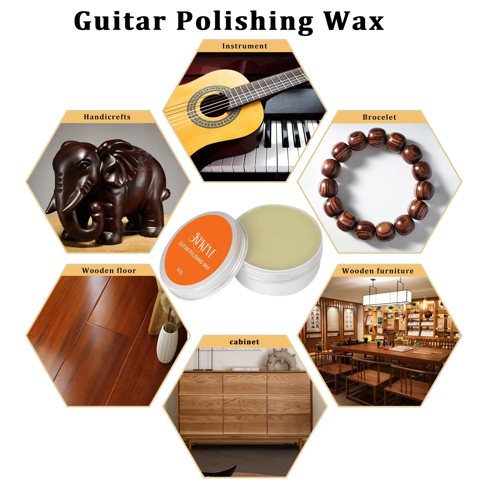 Guitar Cleaning Kit – 8-Pack Complete Care Set with Innovative Sponge Applicator | Guitar Cleaner, Lemon Oil(fretboard oil), Polish Wax, String Cleaner, Winder, Brush & Microfiber Cloth Sponge Tip - Image 5