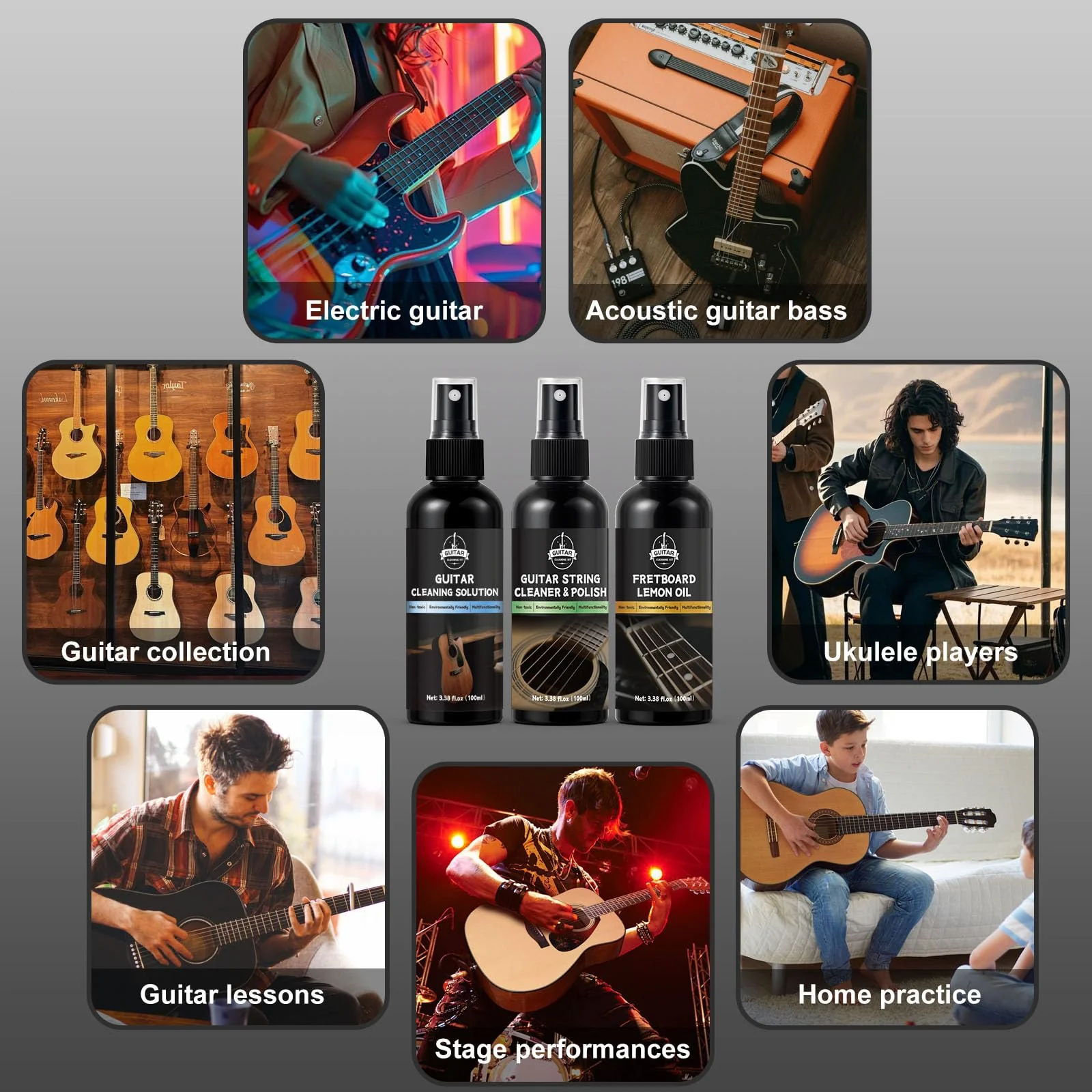 Guitar Cleaning Kit, All-in-One Guitar Maintenance Kit for Guitar Cleaning and Maintenance, Ideal for Beginners and Professionals - Image 6