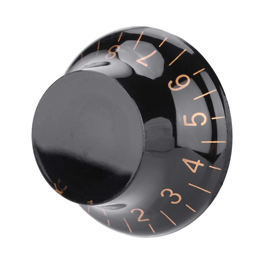 Guitar Control Knobs, 4 Pcs Speed Tone Volume Control Knobs for EPI LP Electric Guitar Accessory(Black+Gold) - Image 9