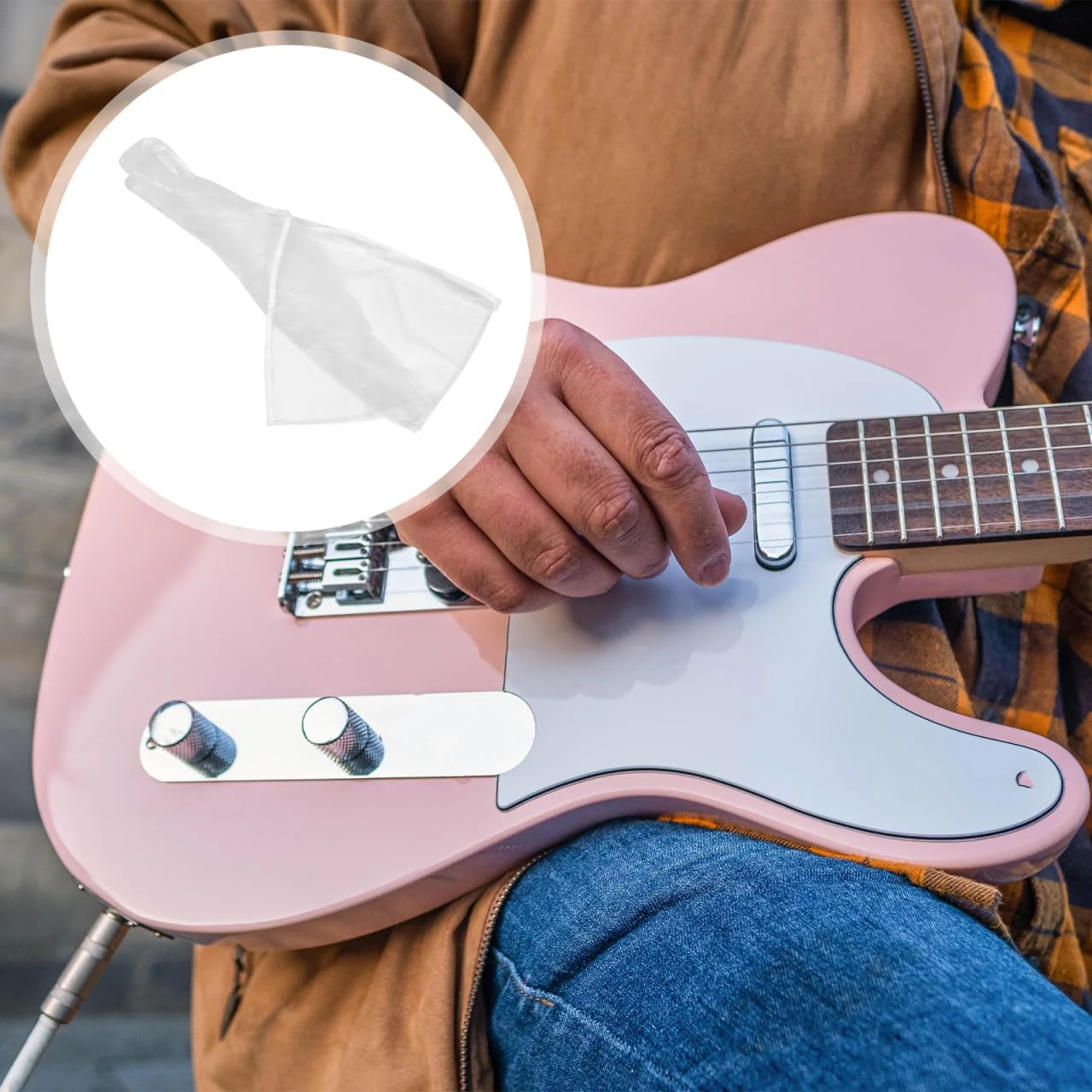 Guitar Cover Instrument Bass Cover for Acoustic and Electric Guitars Transparent Design for Home Use - Image 4