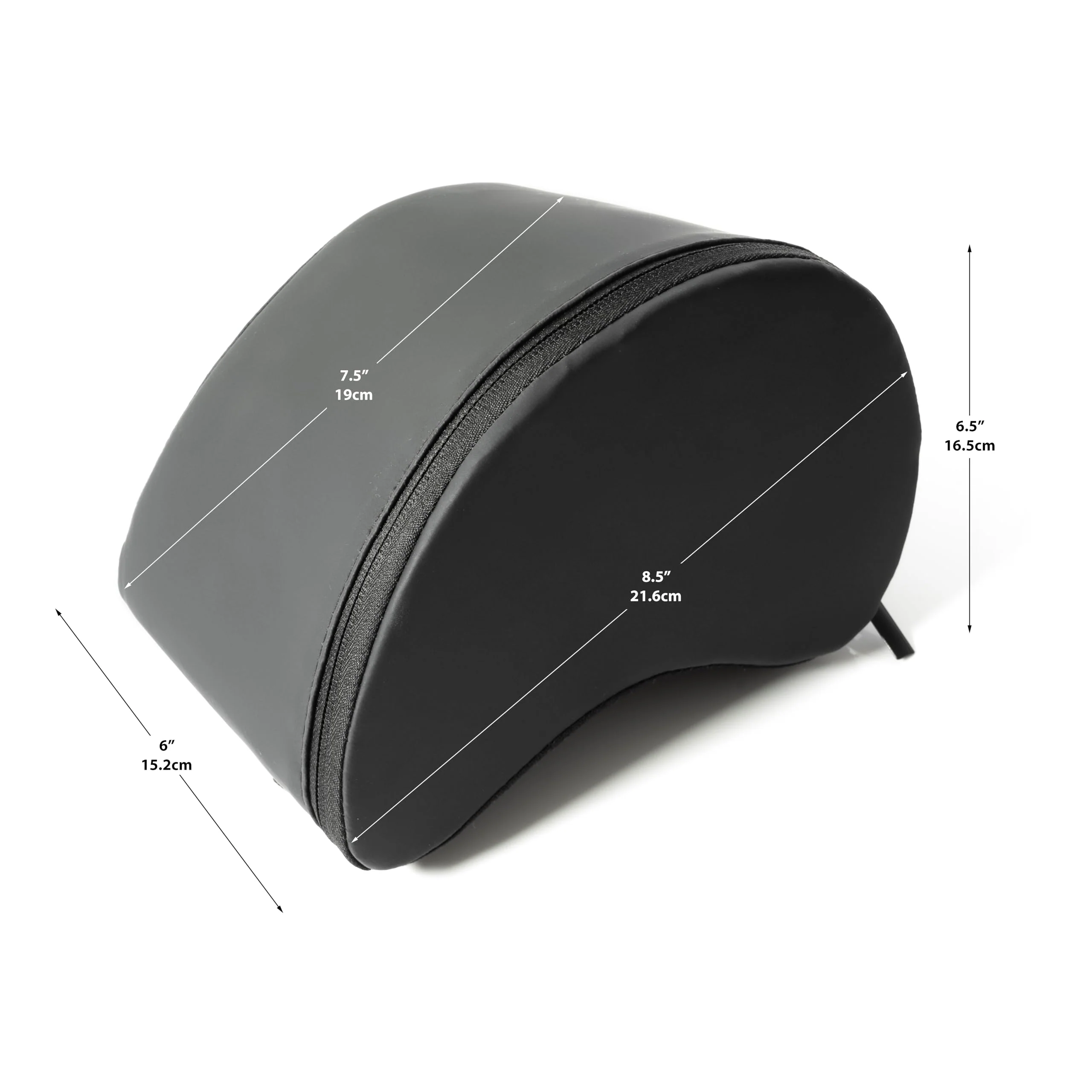 Guitar Cushion - Contoured Built In Sponge for Comfortable Support - Leg Strap -Durable PU Leather in Black - Classical Acoustic Bass & Electric - Complete Travel Bag & String Cleaner Tool - Image 2