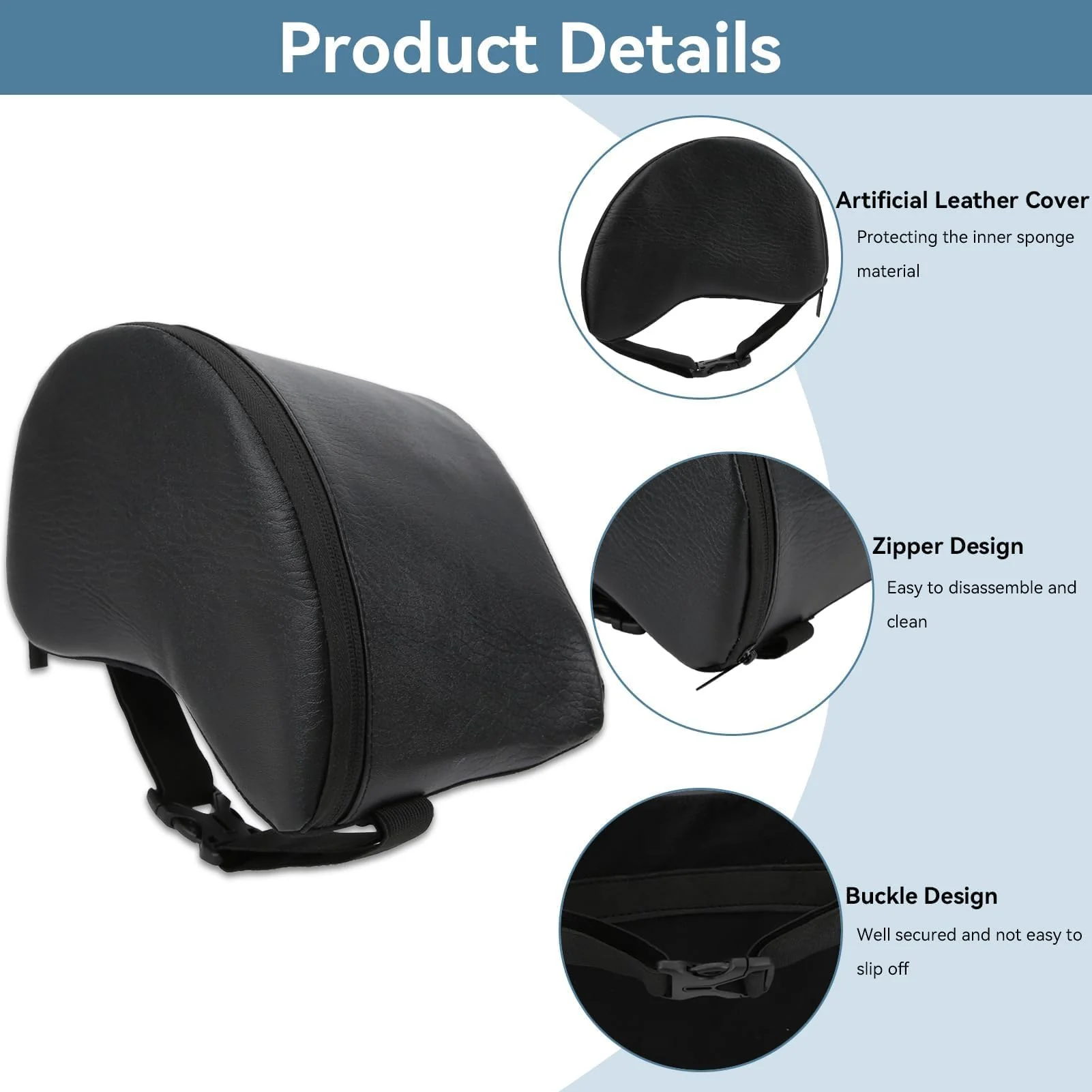 Guitar Cushion PU Leather Cover Guitar Bass Cushion Pad Guitar Leg Pad Guitar Leg Rest Guitar Leg Support Guitar Leg Pad Guitar Stool Cushion Guitar Support On Leg Musical Instruments Accessories - Image 2