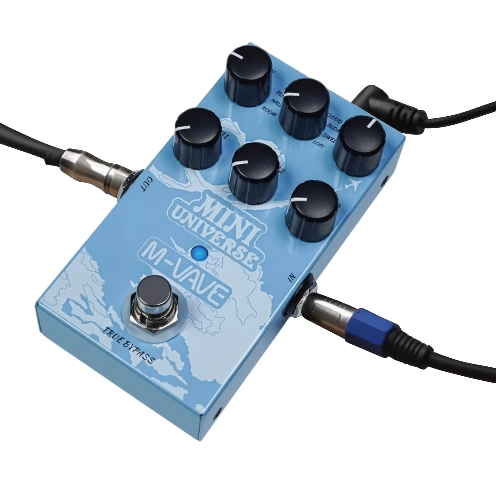 Guitar Effect Pedal Digital Reverb Pedal Digital Modeling Reverberation Effector with 9-Mode Reverb Selection for Guitar Bass - MINI-UNIVERSE,Reverberation Effector - Image 5