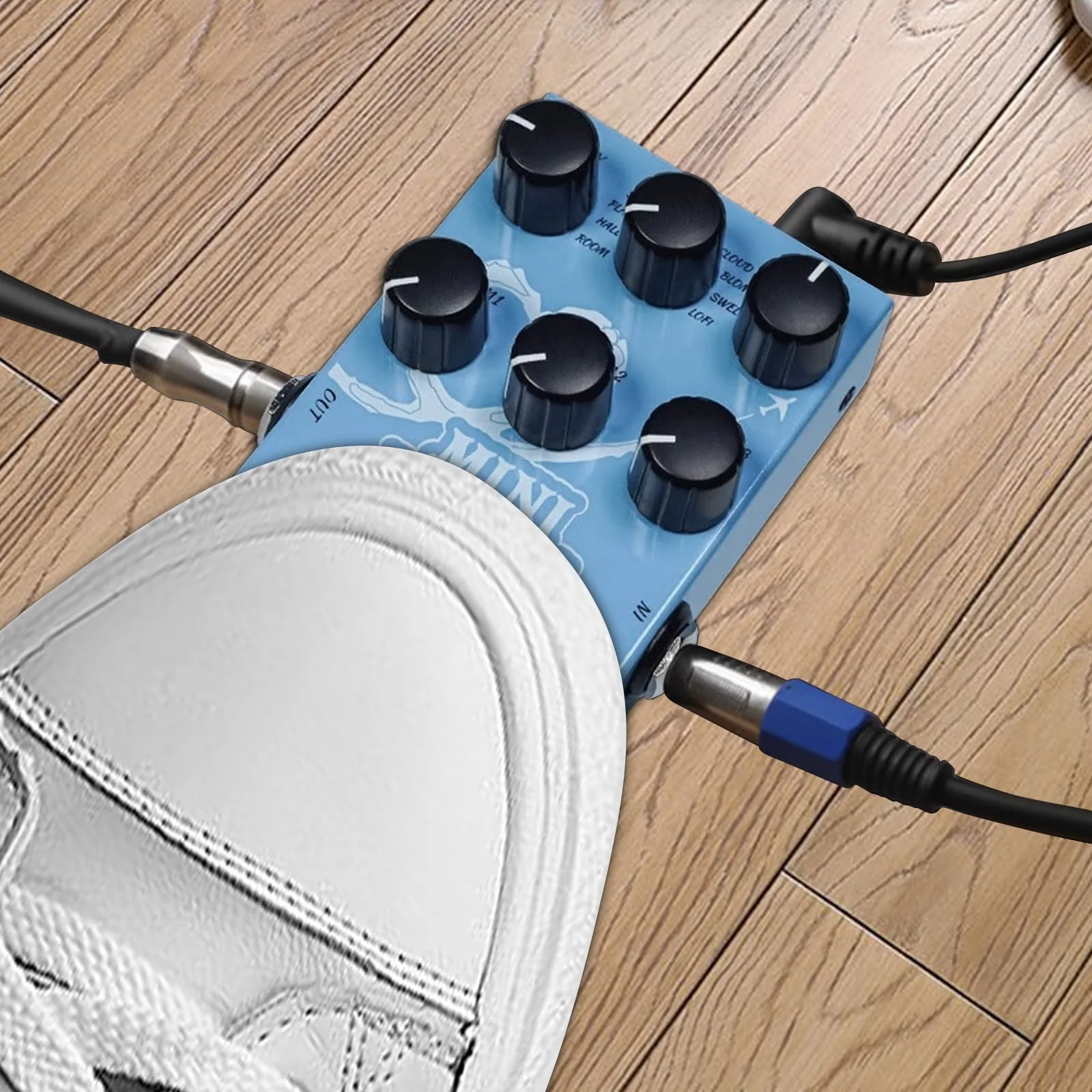 Guitar Effect Pedal Digital Reverb Pedal Digital Modeling Reverberation Effector with 9-Mode Reverb Selection for Guitar Bass - MINI-UNIVERSE,Reverberation Effector - Image 8