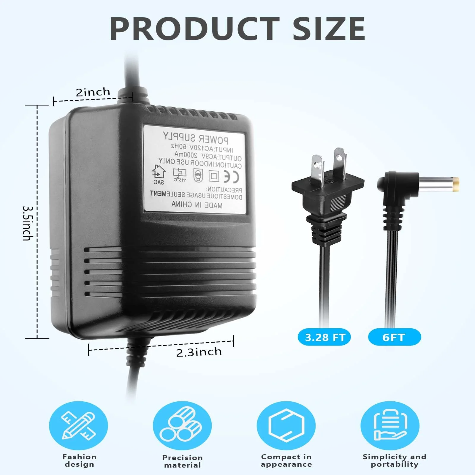 Guitar Effect Power Supply AC 9V 2000ma Adapter for Line 6 POD XT Live DL4 Digitech RP GNX Multi Delay Pedal - Image 4