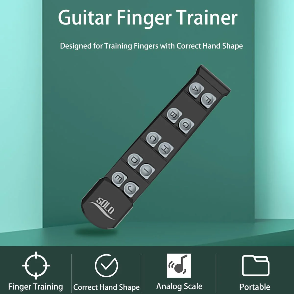 Guitar Finger Trainer Hand Shape Exerciser Teaching Aid Practice Tool Guitar Scale Assistant Improve Dexterity Develop Calluses Guitar Trainer - Image 2