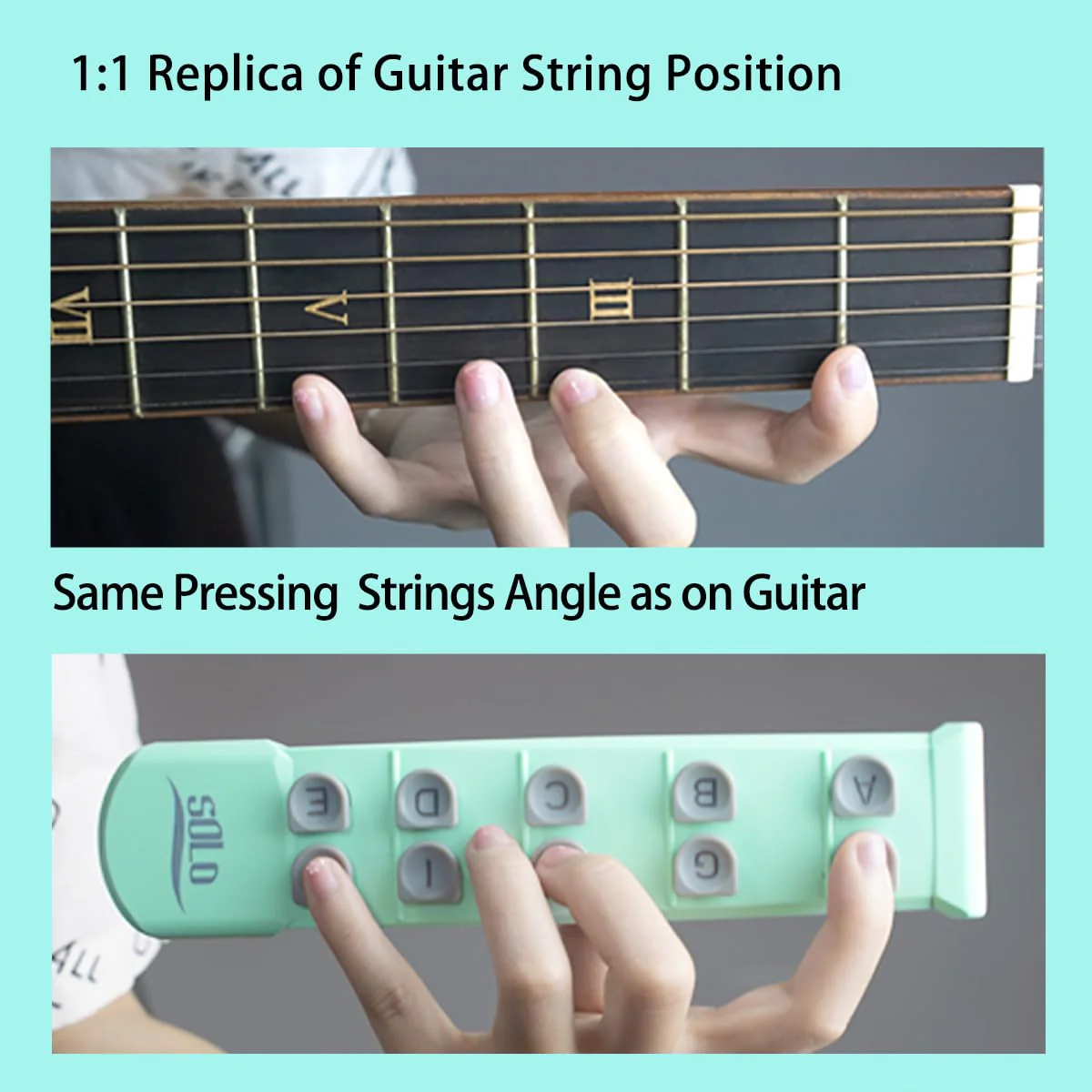 Guitar Finger Trainer Hand Shape Exerciser Teaching Aid Practice Tool Guitar Scale Assistant Improve Dexterity Develop Calluses Guitar Trainer - Image 4