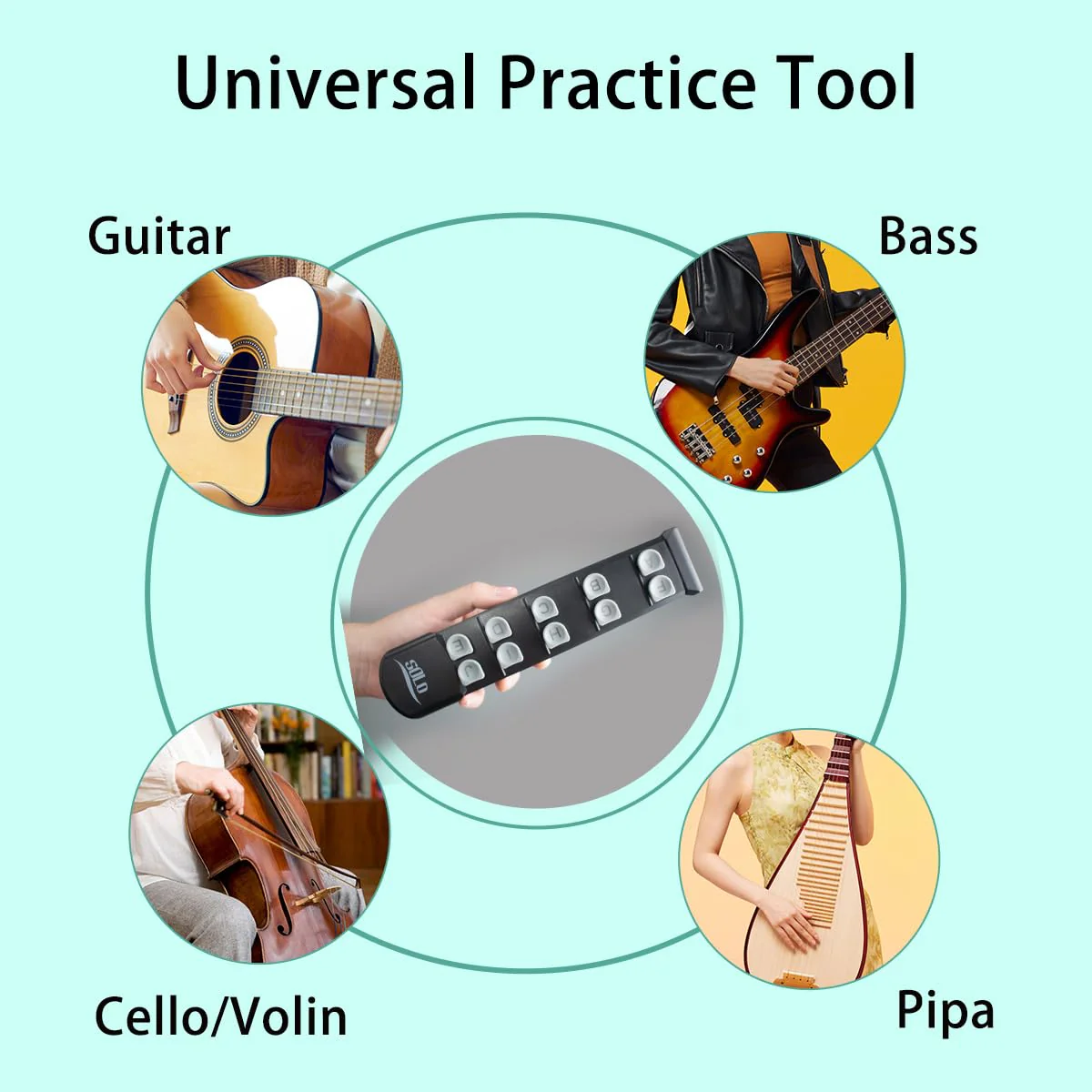 Guitar Finger Trainer Hand Shape Exerciser Teaching Aid Practice Tool Guitar Scale Assistant Improve Dexterity Develop Calluses Guitar Trainer - Image 5