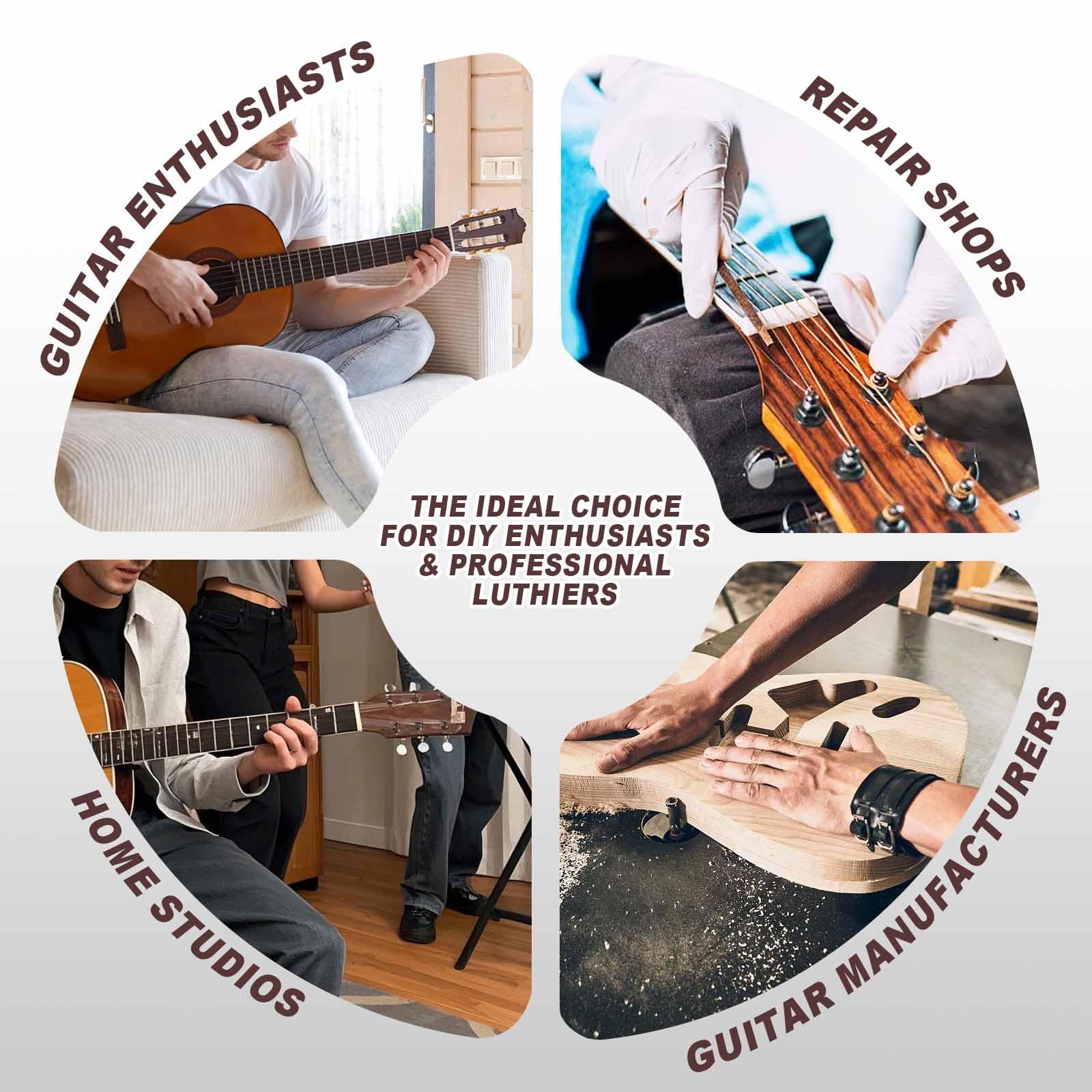 Guitar Fingerboard Leveling File, 3-Pack – Precision String Instrument Leveling Tool for Luthiers & DIY, Ergonomic Design for Electric, Acoustic & Bass Guitars - Image 4