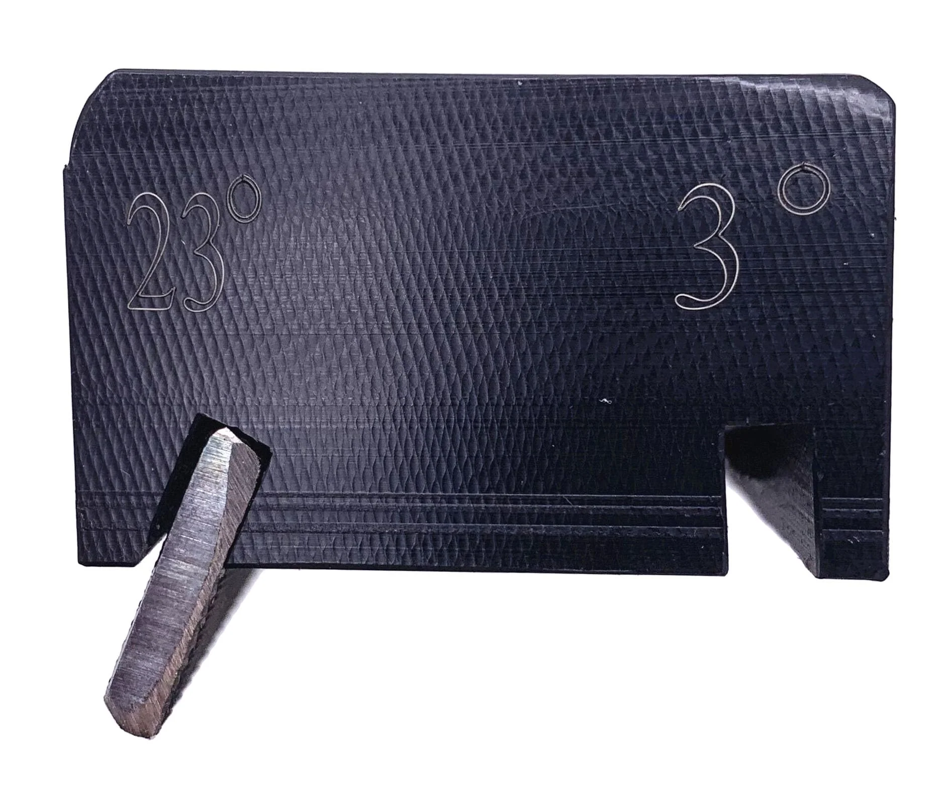 Guitar Fret End Beveling File 3 and 23 Degree Fret End Dressing Bevel Luthier Tool Compatible with MN831, 150mm in Length 3/23 Degree - Image 2