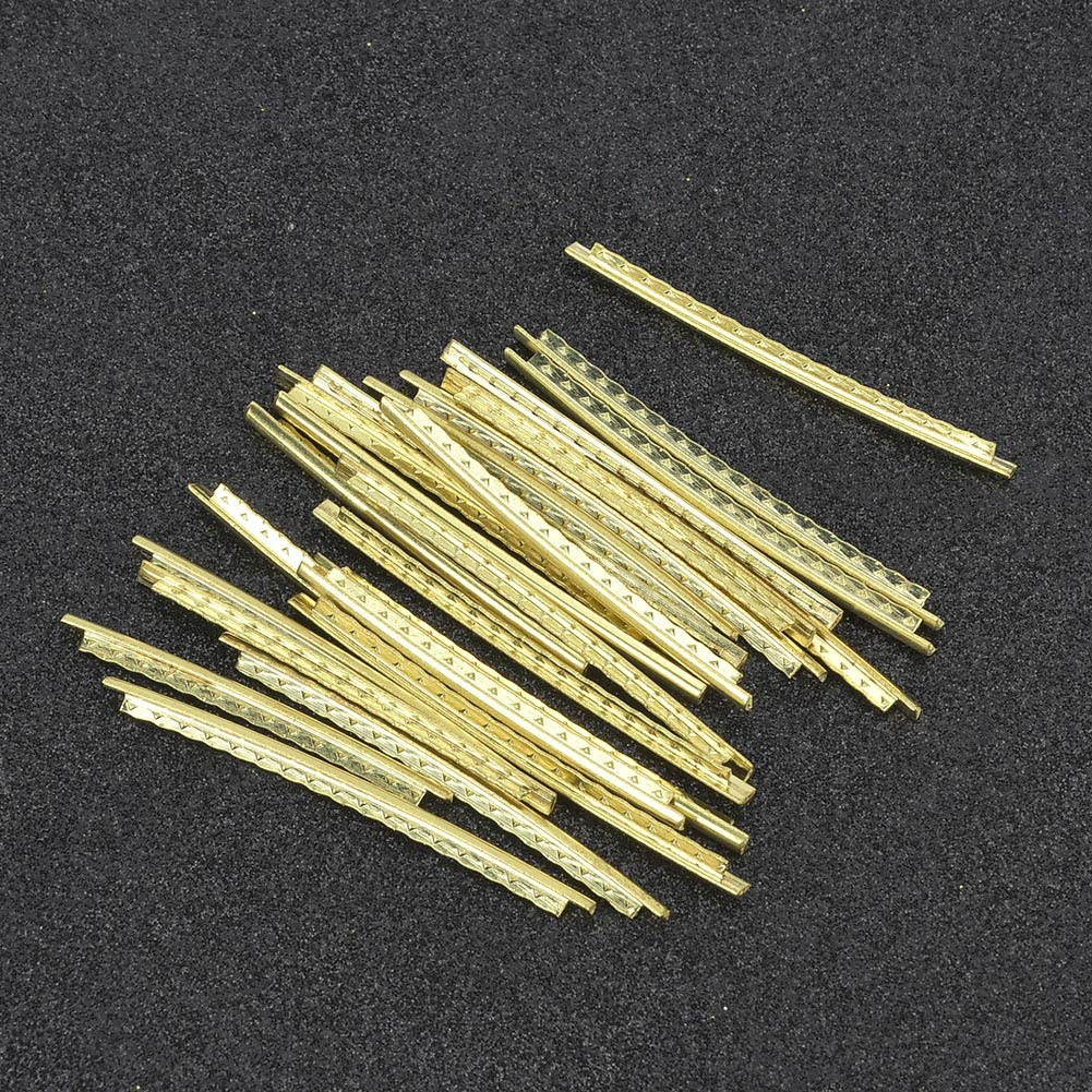 Guitar Fret Wires, 24pcs 2.7mm Electric Guitar Fret Wire, Brass Fretwire for Electric Guitar Bass Guitar Fingerboard Replacement - Image 7