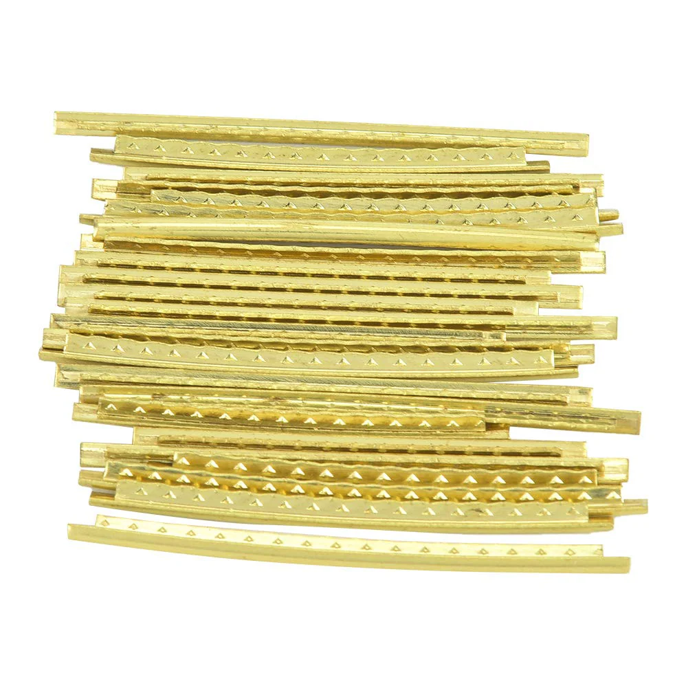 Guitar Fret Wires, 24pcs 2.7mm Electric Guitar Fret Wire, Brass Fretwire for Electric Guitar Bass Guitar Fingerboard Replacement - Image 8