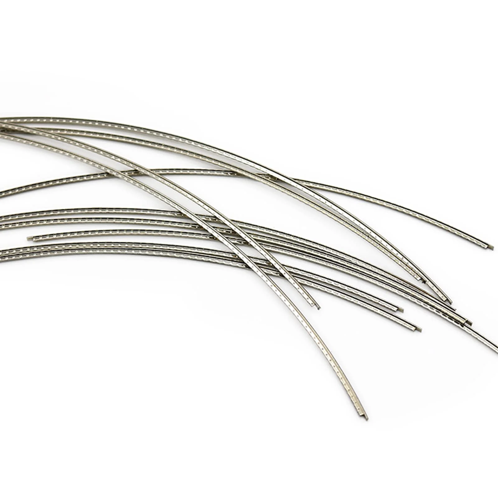 Guitar Fret Wires Stainless Steel 2.4mm 260mm Length Fret Wire Set Guitar Fingerboard Guitar Parts Accessory Replacement, for Bass Electric Guitar Classical Acoustic Guitar, 10pcs Stainless Steel 10PCS 2.4mm - Image 3