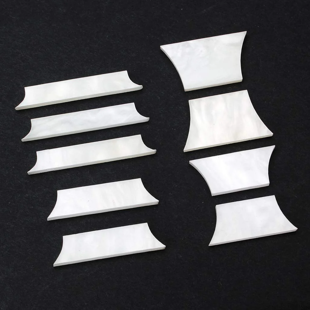 Guitar Fretboard Markers Inlay Stickers Decals for Guitars & Bass Natural White Mother of Pearl Shell Inlay Fingerboard GF13 - Image 5