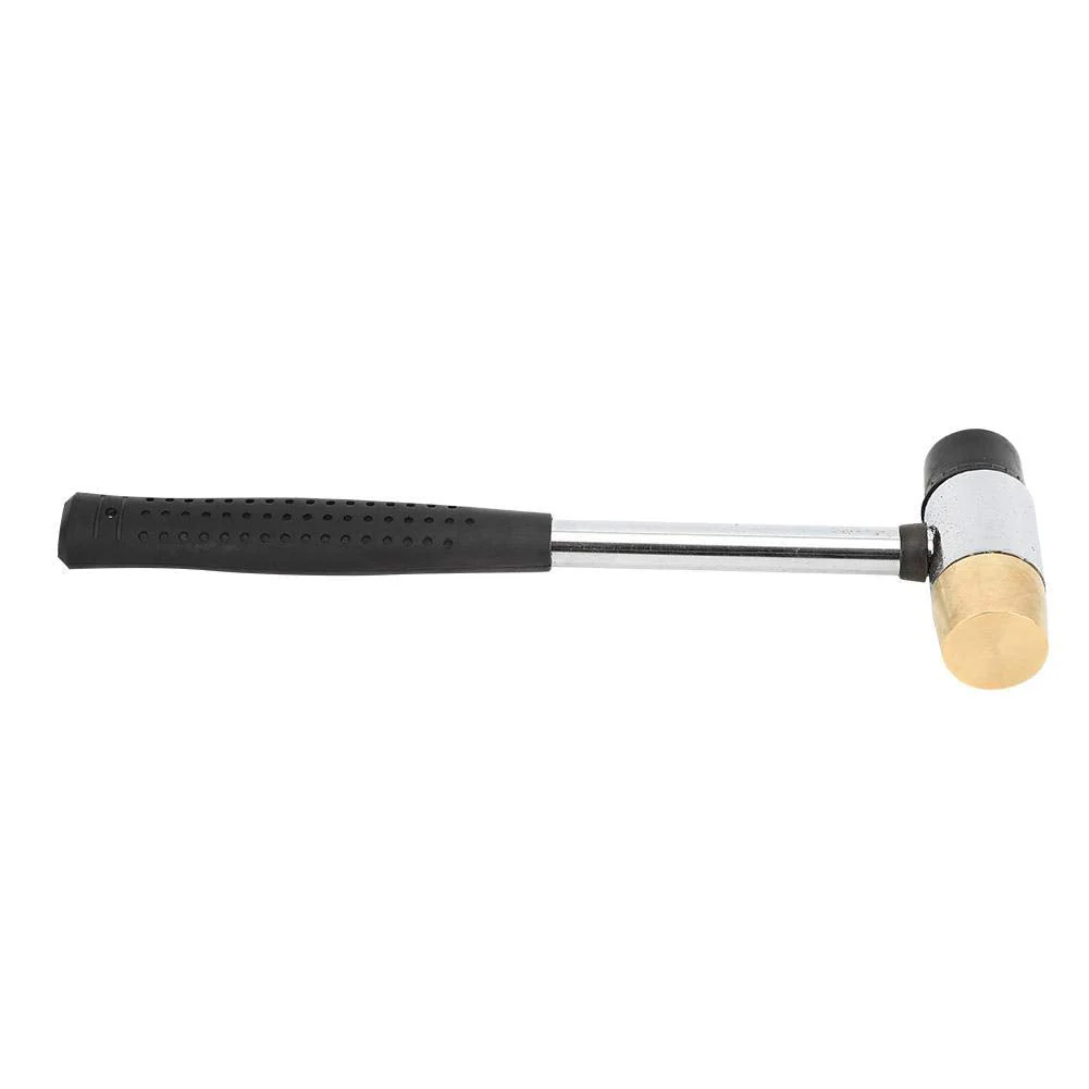 Guitar Hammer, Black Guitar Plastic Hammer Brass and Rubber Head Guitar Fret Hammer Ukulele Musical Instrument Accessories - Image 3