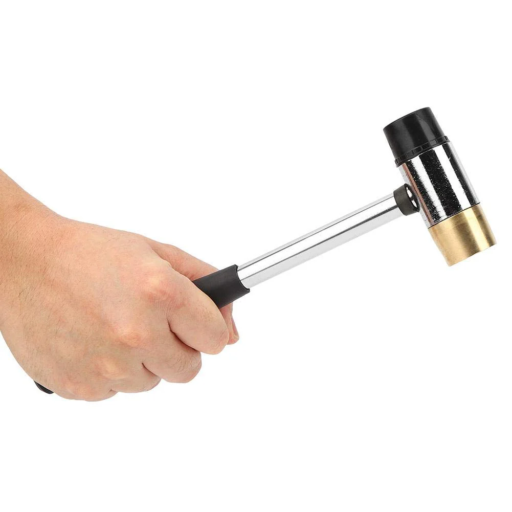 Guitar Hammer, Black Guitar Plastic Hammer Brass and Rubber Head Guitar Fret Hammer Ukulele Musical Instrument Accessories - Image 7