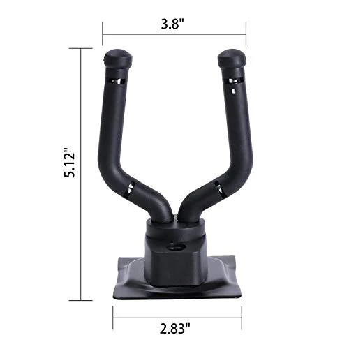 Guitar Hook Slatwall Adjustable Guitar Wall Mount Stand Hangers Guitar Bass Accessories Perfectly Display Musical Instruments for Musical Retail Shop,Bedroom,Playroom,Bar,Rehearsal Space 4-Pack - Image 2