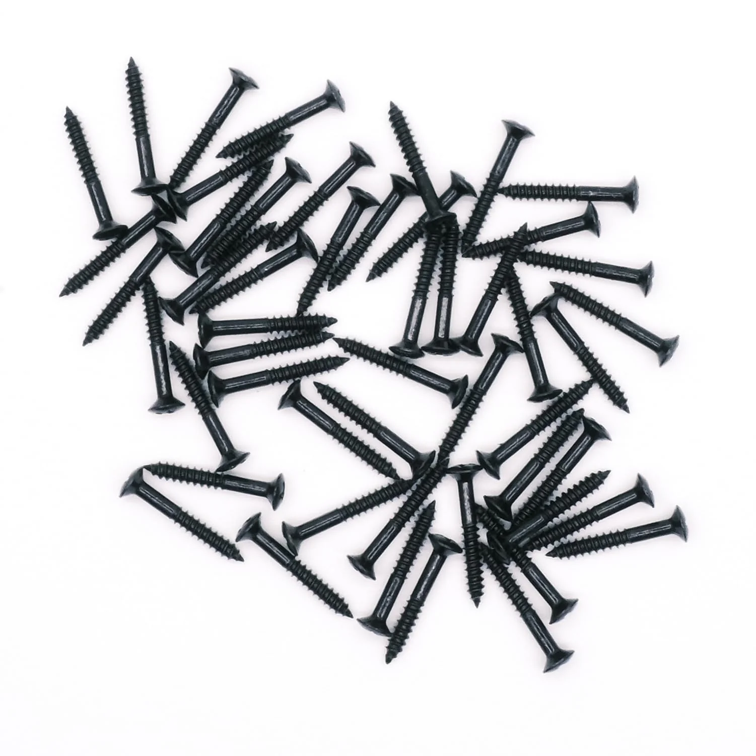 Guitar Humbucker Pickup Ring Mounting Screws Pickup Frame Surround Screws Compatible with Epiphone Les Paul Stratocaster SG Guitar (Black 50 Pack) Black 50 Pack - Image 4