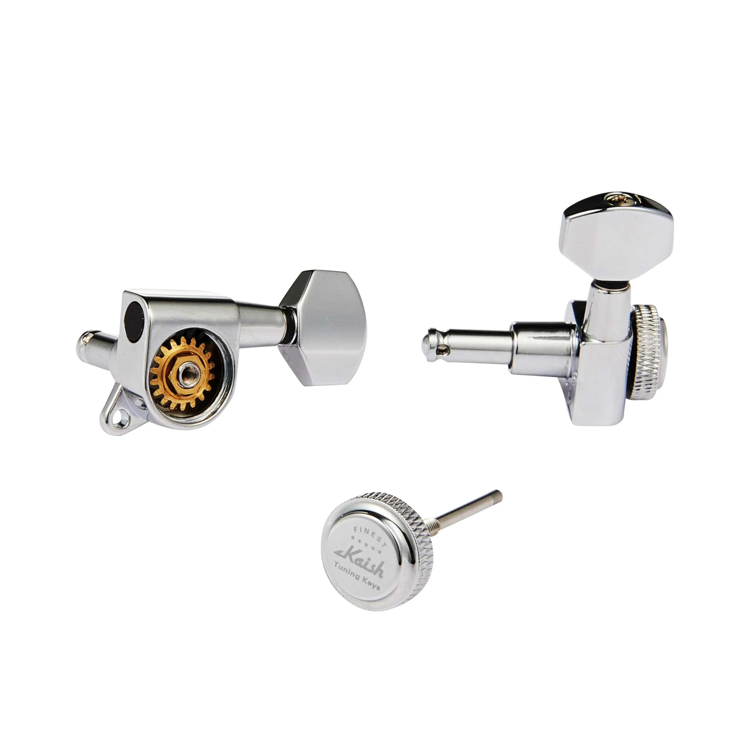 Guitar Locking Tuners 18:1 Guitar Tuning Keys Pegs Locking Tuning Machines Heads for Strat/Tele/Les Paul Electric/Acoustic Guitars Chrome Right Right Handed 6R - Image 3