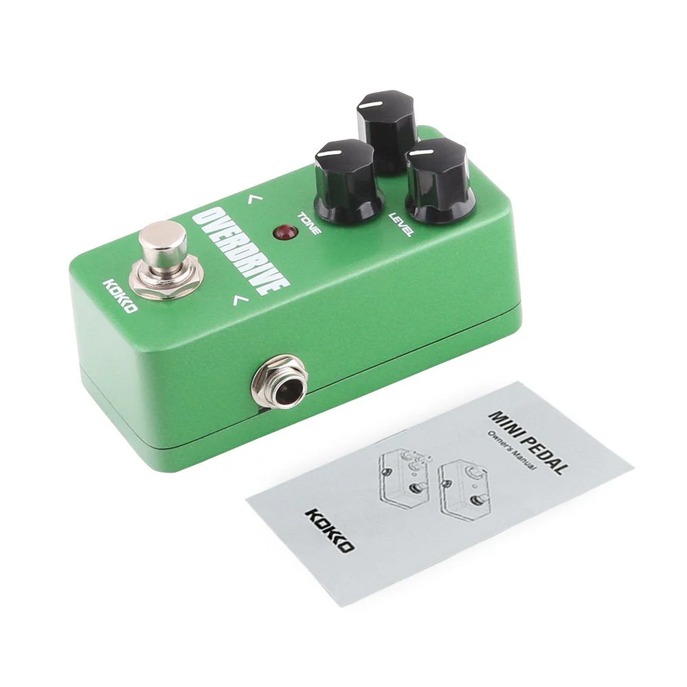 Guitar Mini Effects Pedal Over Drive - Warm and Natural Tube Overdrive Effect Sound Processor Portable Accessory for Guitar and Bass, Exclude Power Adapter Green - FOD3 - Image 7