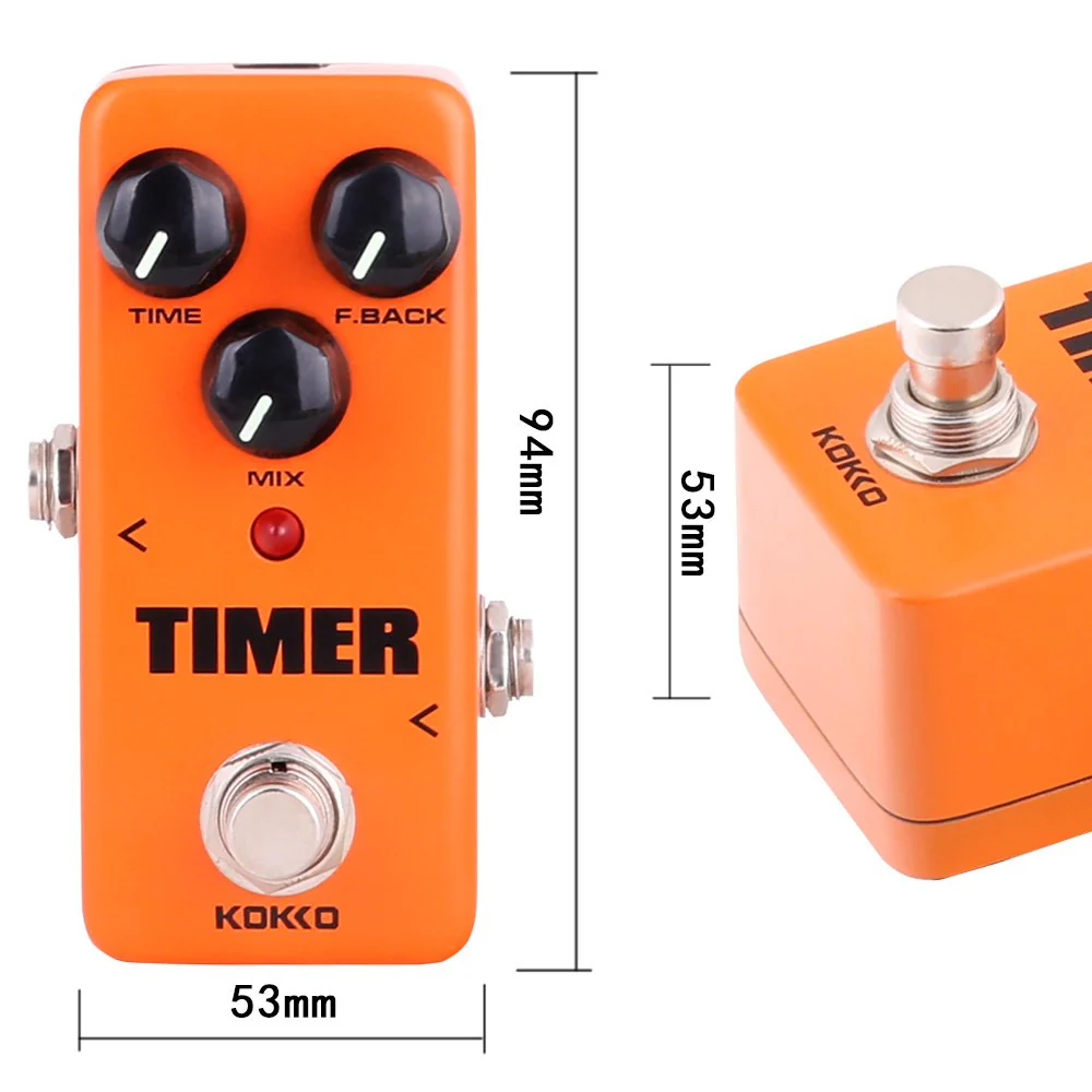 Guitar Mini Effects Pedal Timer - Digital Delay Effect Sound Processor Portable Accessory for Guitar and Bass, Exclude Power Adapter - FDD2 - Image 2