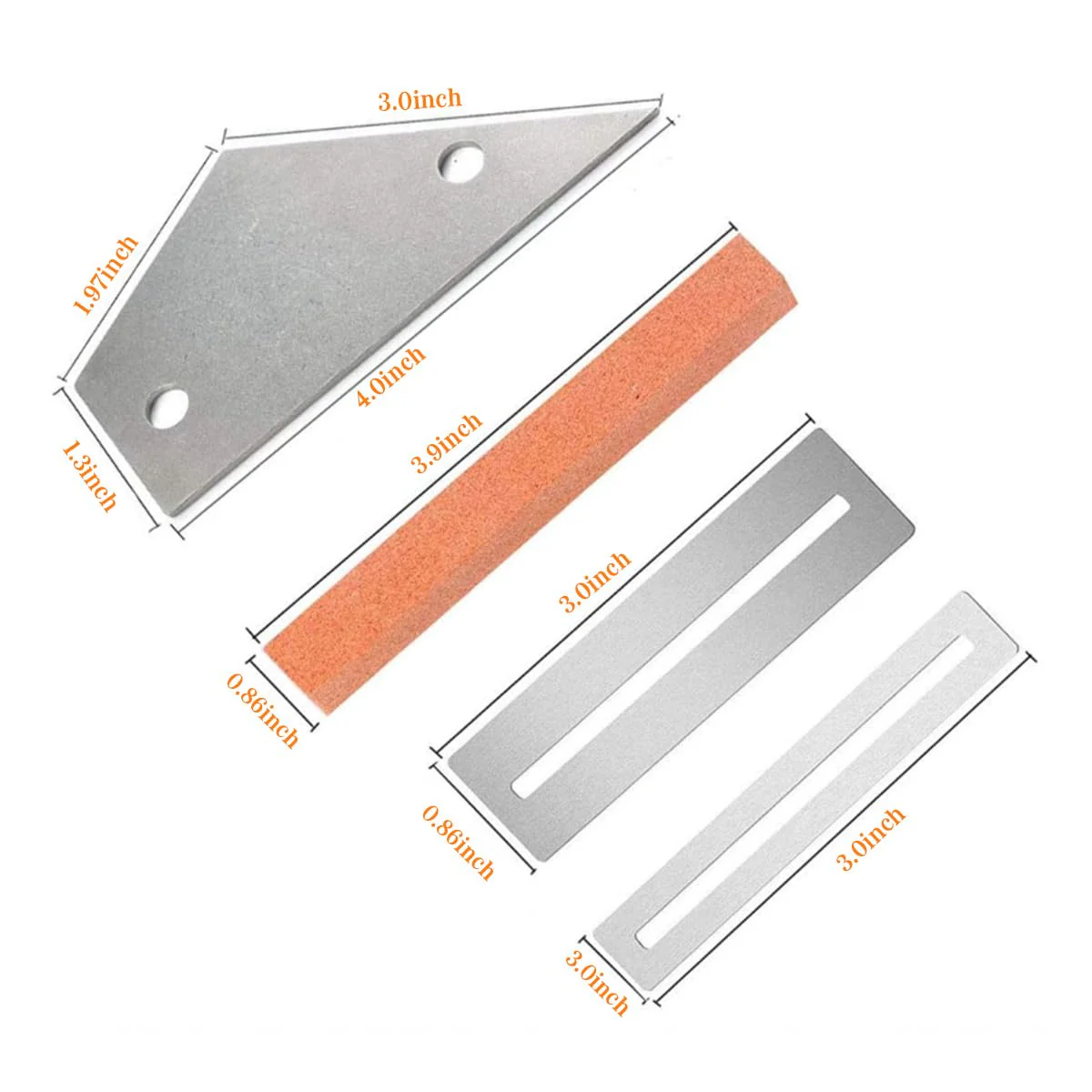 Guitar Neck Notched Straight Edge Luthiers Tool with Guitar Fret File, Fret Rocker, Fingerboard Guards Protectors and Grinding Stones for Gibson 24.75" and Fender 25.5" Electric Guitars - Image 7